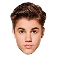 Bild på Bieber Pappmask - 6-pack