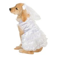 Bild på Brudklänning Hund Maskeraddräkt - Large