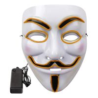 Bild på EL Wire V For Vendetta LED Mask - Gul