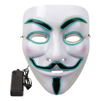 Bild på EL Wire V For Vendetta LED Mask - Turkos