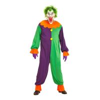 Bild på Evil Joker Clown Maskeraddräkt - Large