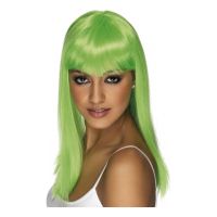 Bild på Glamourama Neongrön Peruk - One size