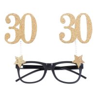 Bild på Glasögon med Siffra Guld - 30