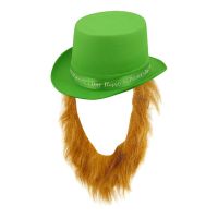 Bild på St Patricks Hatt med Skägg - One size