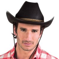 Bild på Svart Cowboyhatt med Bronsdetalj