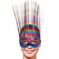 Bild på Venetiansk Mask Regnbågsfärgad Deluxe