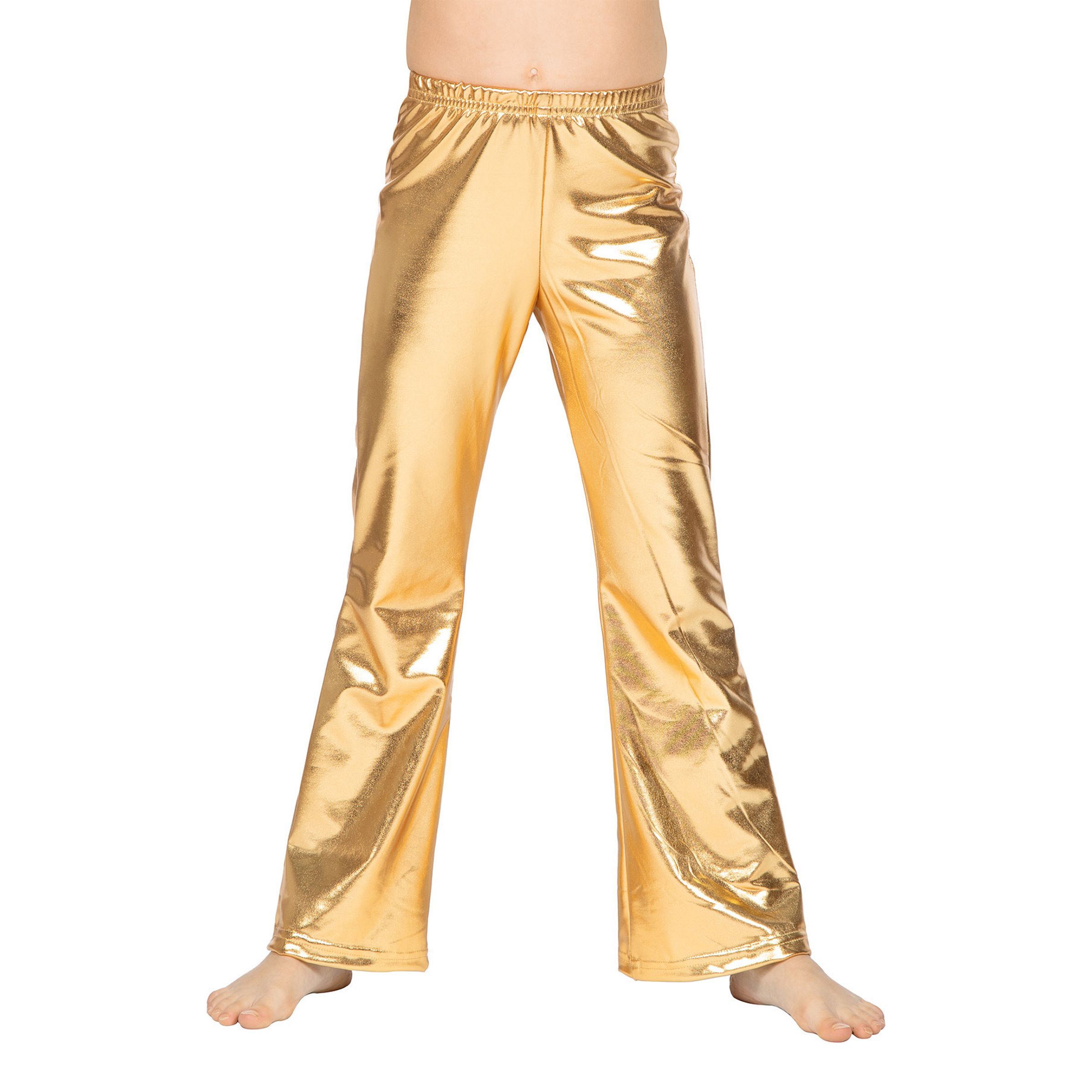 Bild föreställande produkten 70-tals Byxor för Barn Guld Metallic – 128