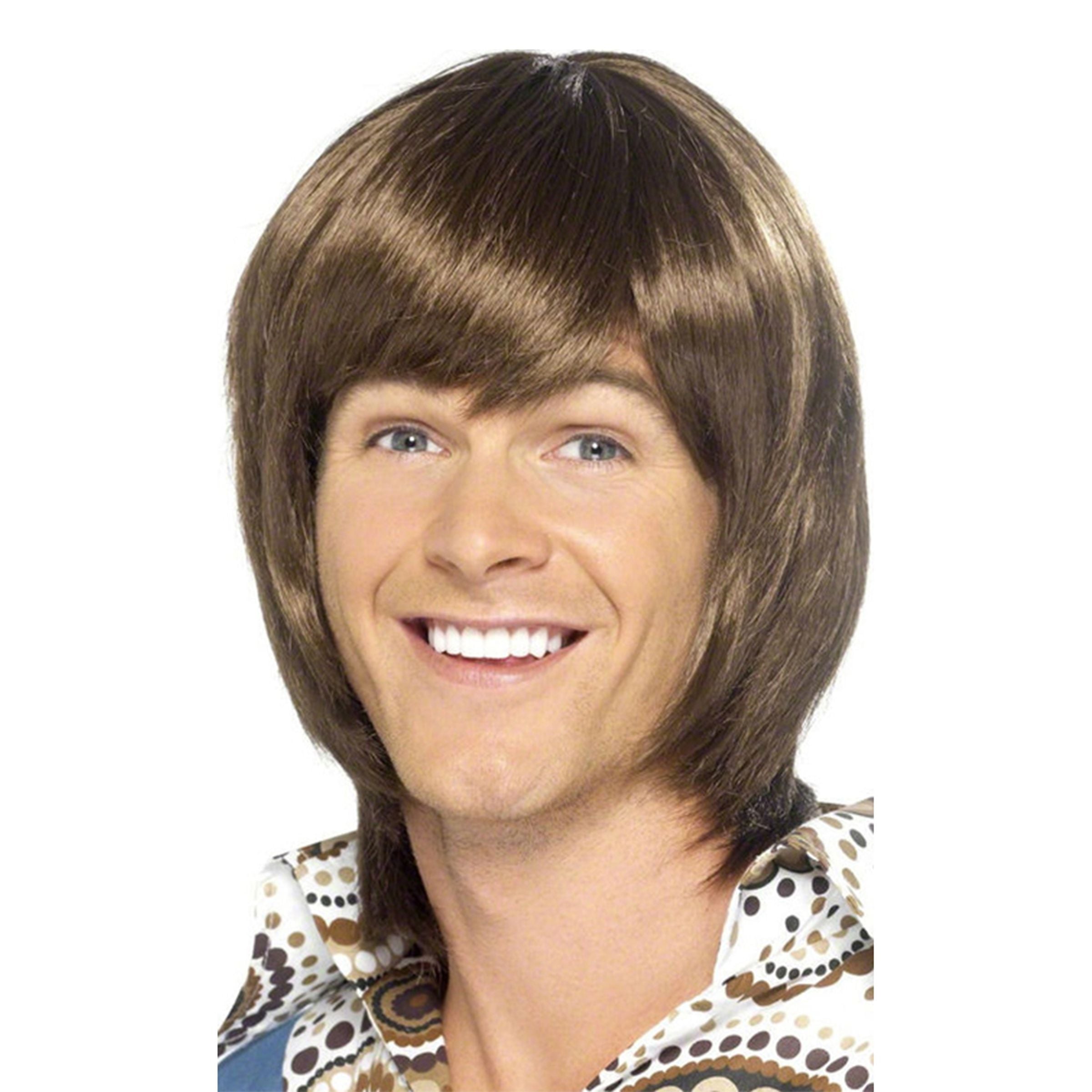 Bild föreställande produkten 70-tals Popstjärna Brun Peruk – One size