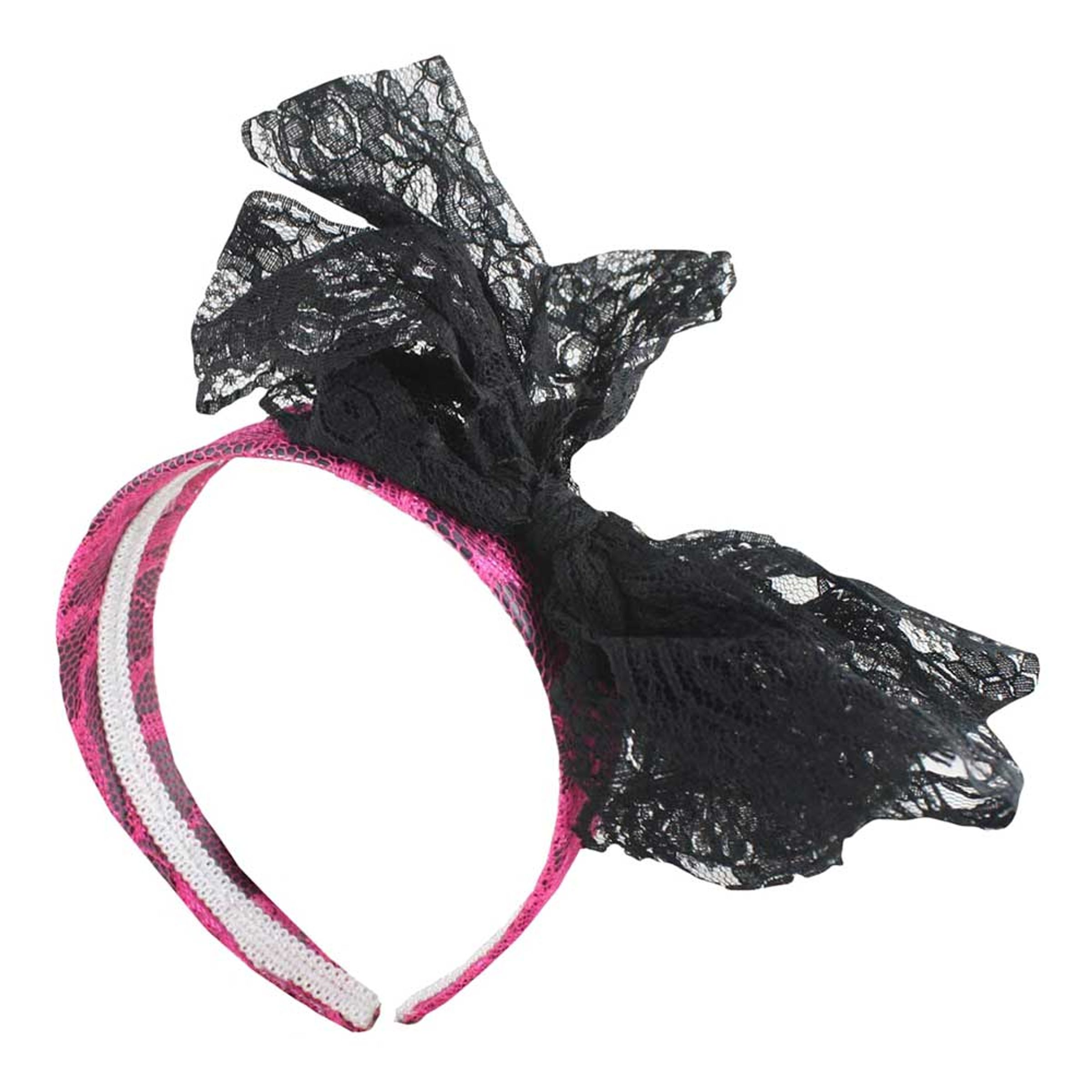Bild föreställande produkten 80-tals Diadem med Spetsfluga – One size