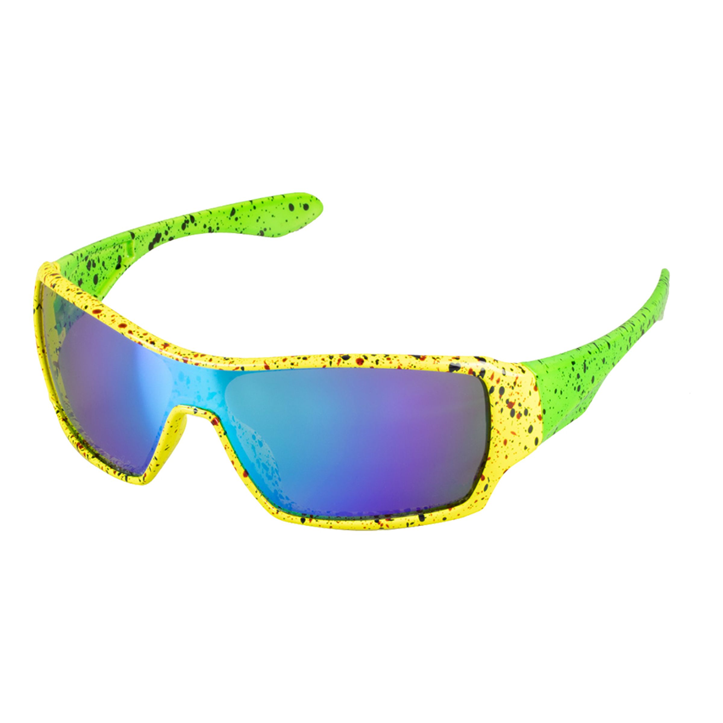 Bild föreställande produkten 80-tals Glasögon Gul/Grön – One size