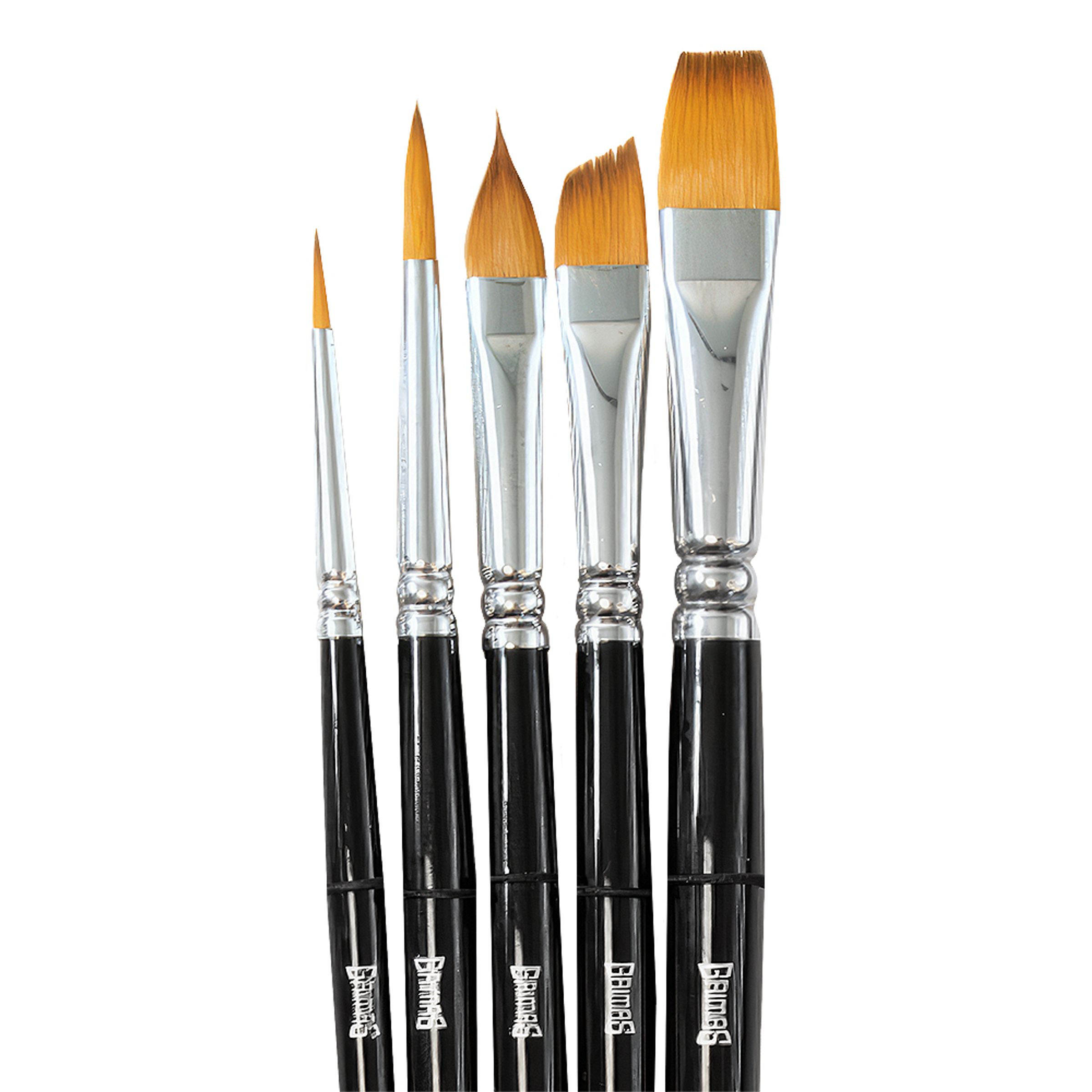 Bild föreställande produkten Grimas Ansiktsmålning Penselset – 5-pack