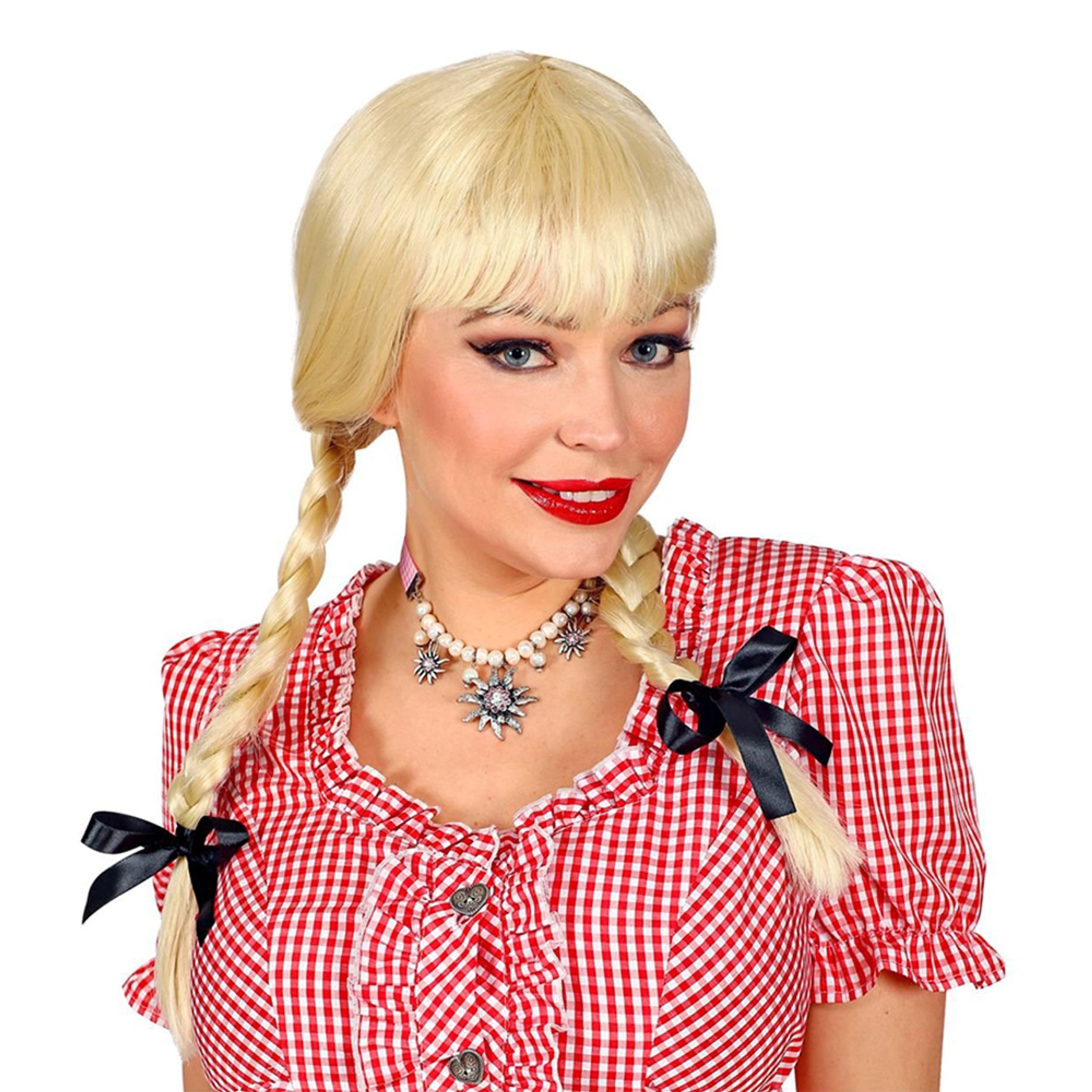 Bild föreställande produkten Bavarian Blond Peruk med Flätor – One size