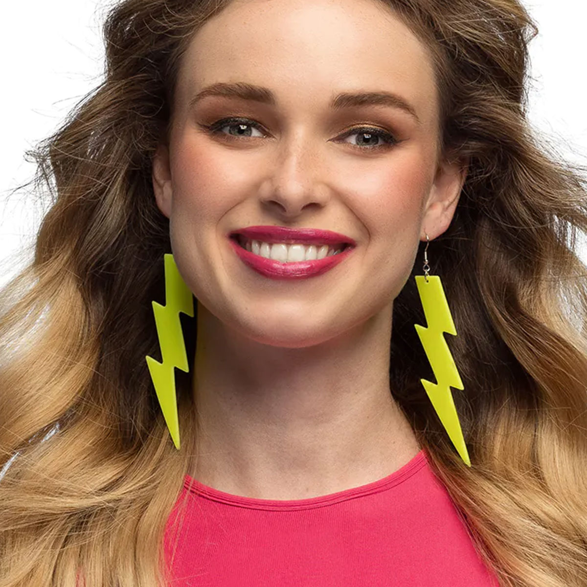 Bild föreställande produkten Blixt Örhängen Neongul