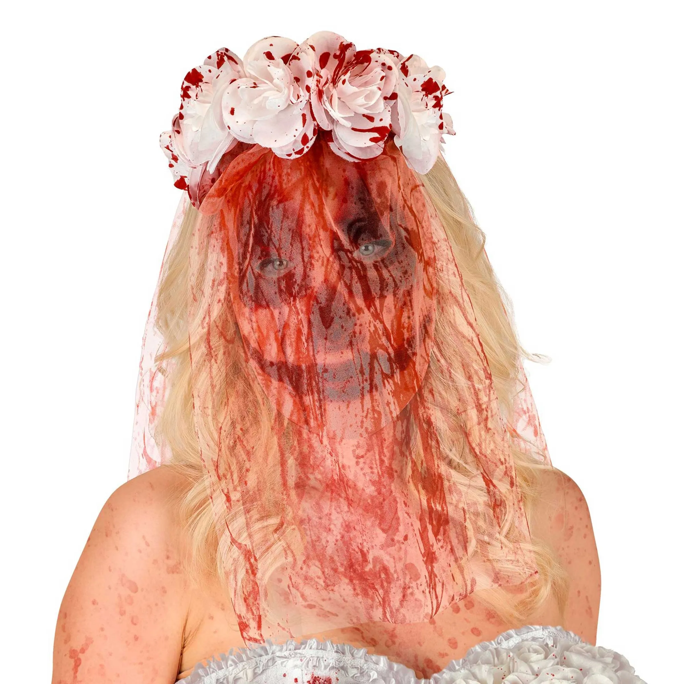 Bild föreställande produkten Blodig Brud Mask med Slöja – One size
