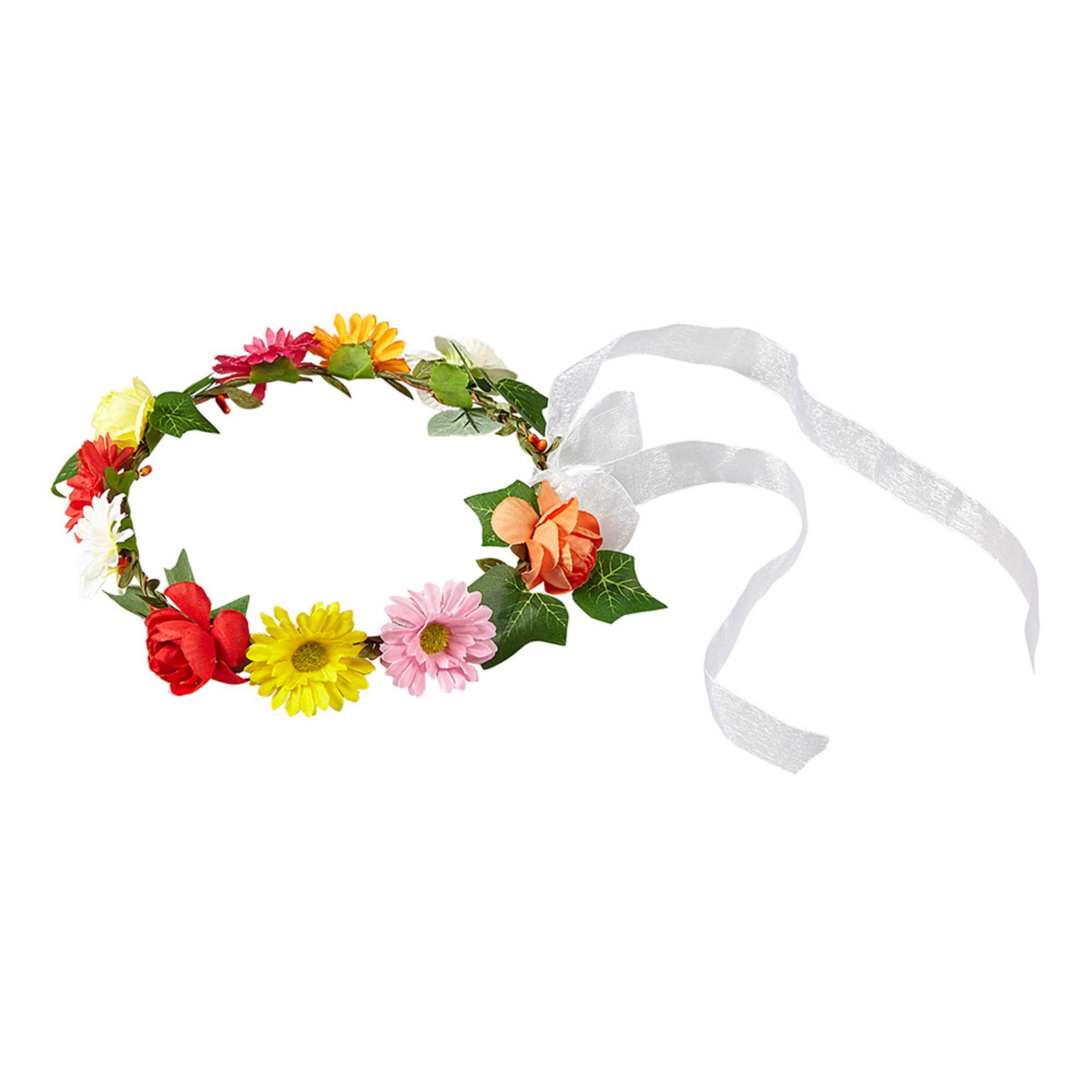 Bild föreställande produkten Blomsterkrans med Sidenband – One size
