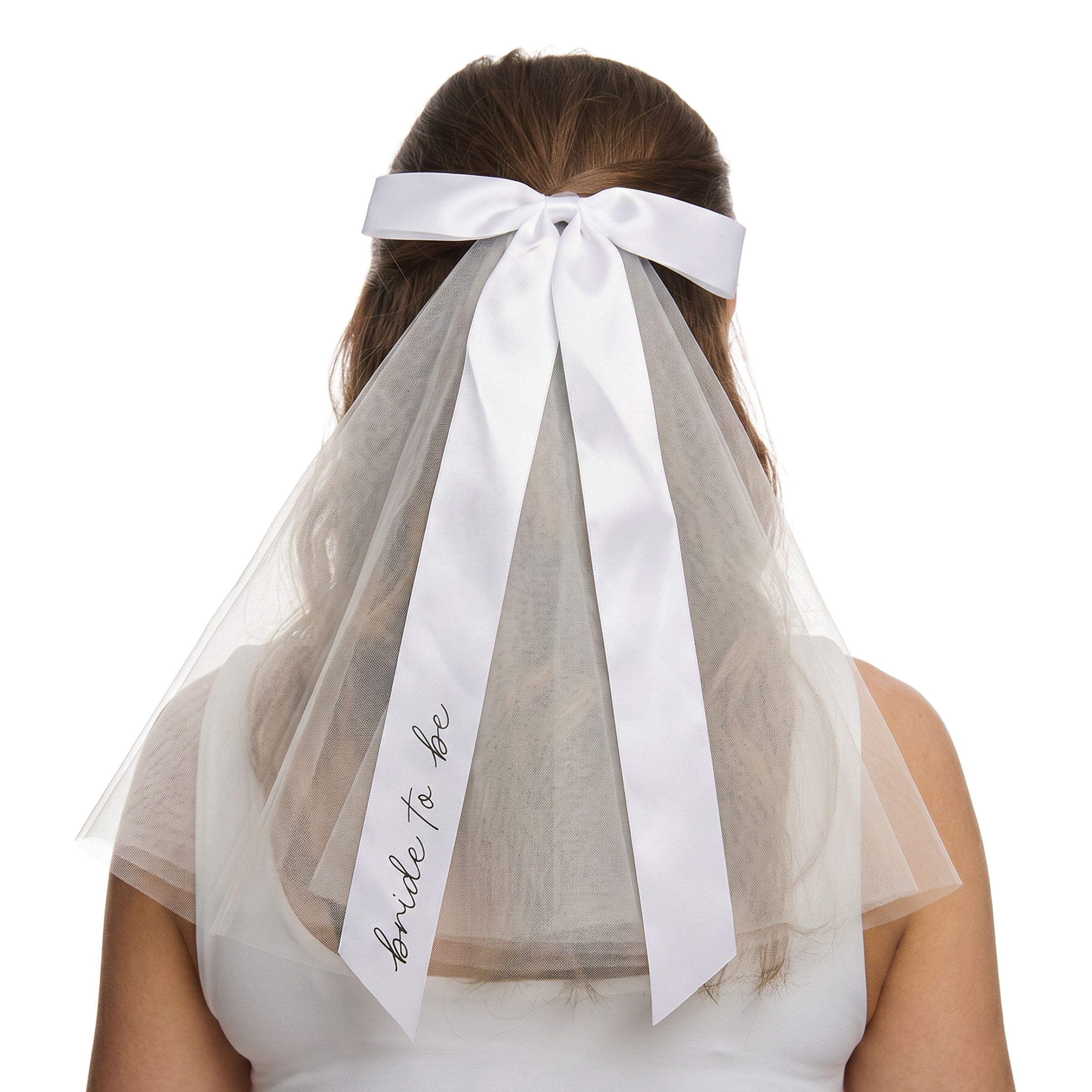 Bild föreställande produkten Brudslöja Bride to Be med Rosett – One size