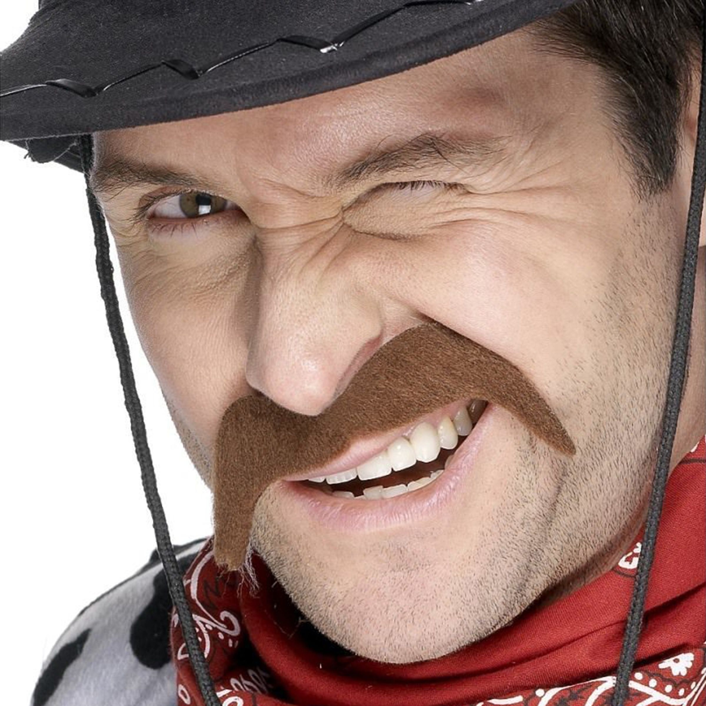 Bild föreställande produkten Brun Cowboy Mustasch