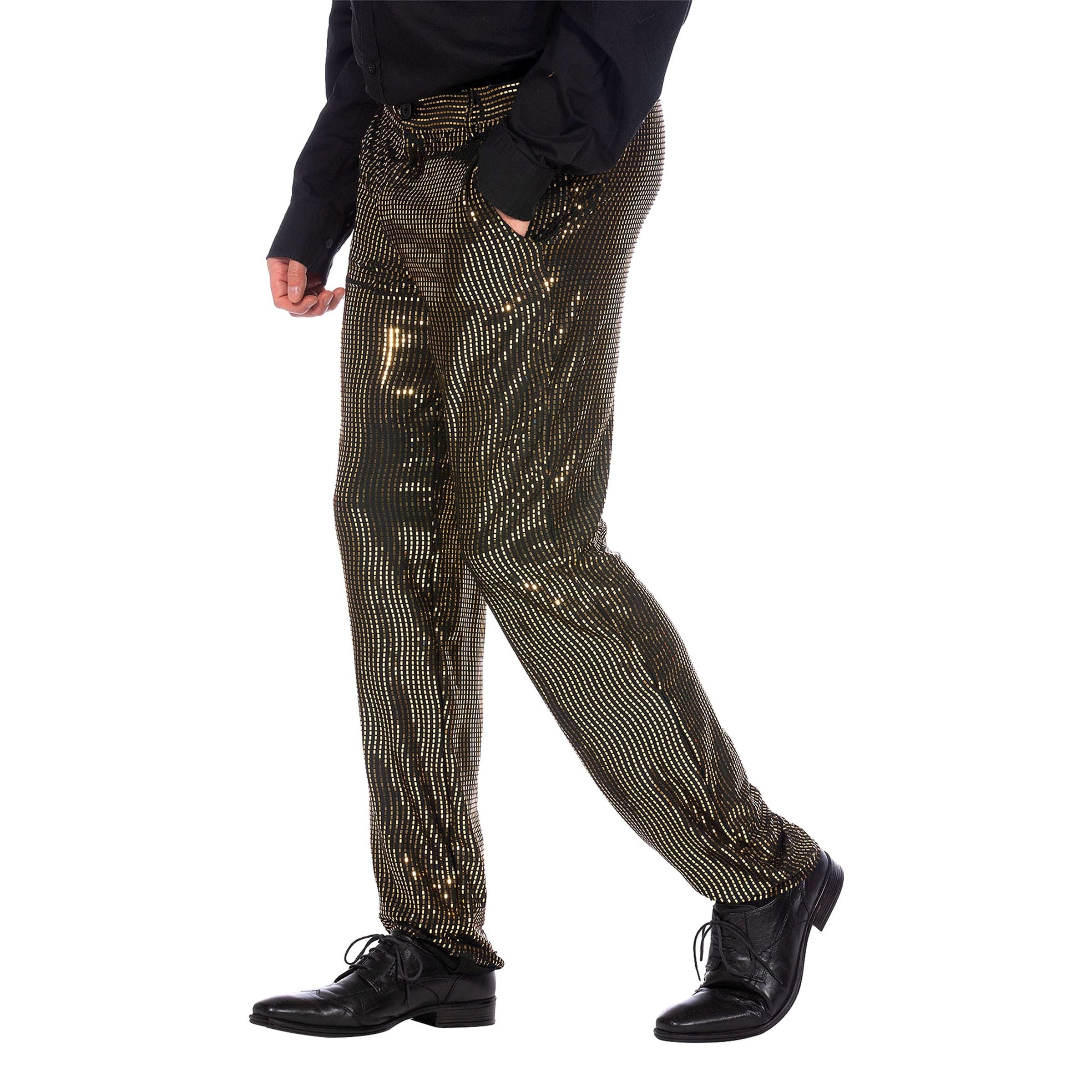 Bild föreställande produkten Byxor Herr Guld Metallic – Small