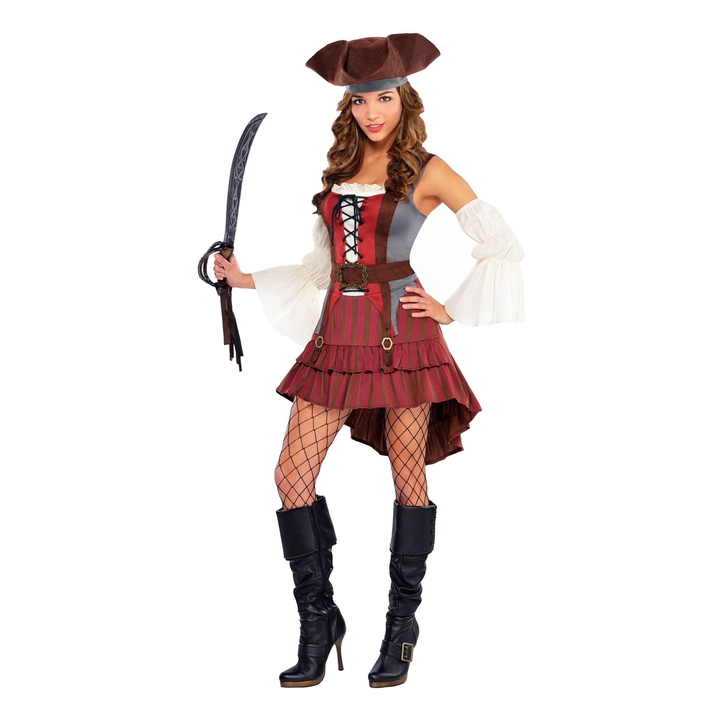 Bild föreställande produkten Castaway Pirat Maskeraddräkt – Medium