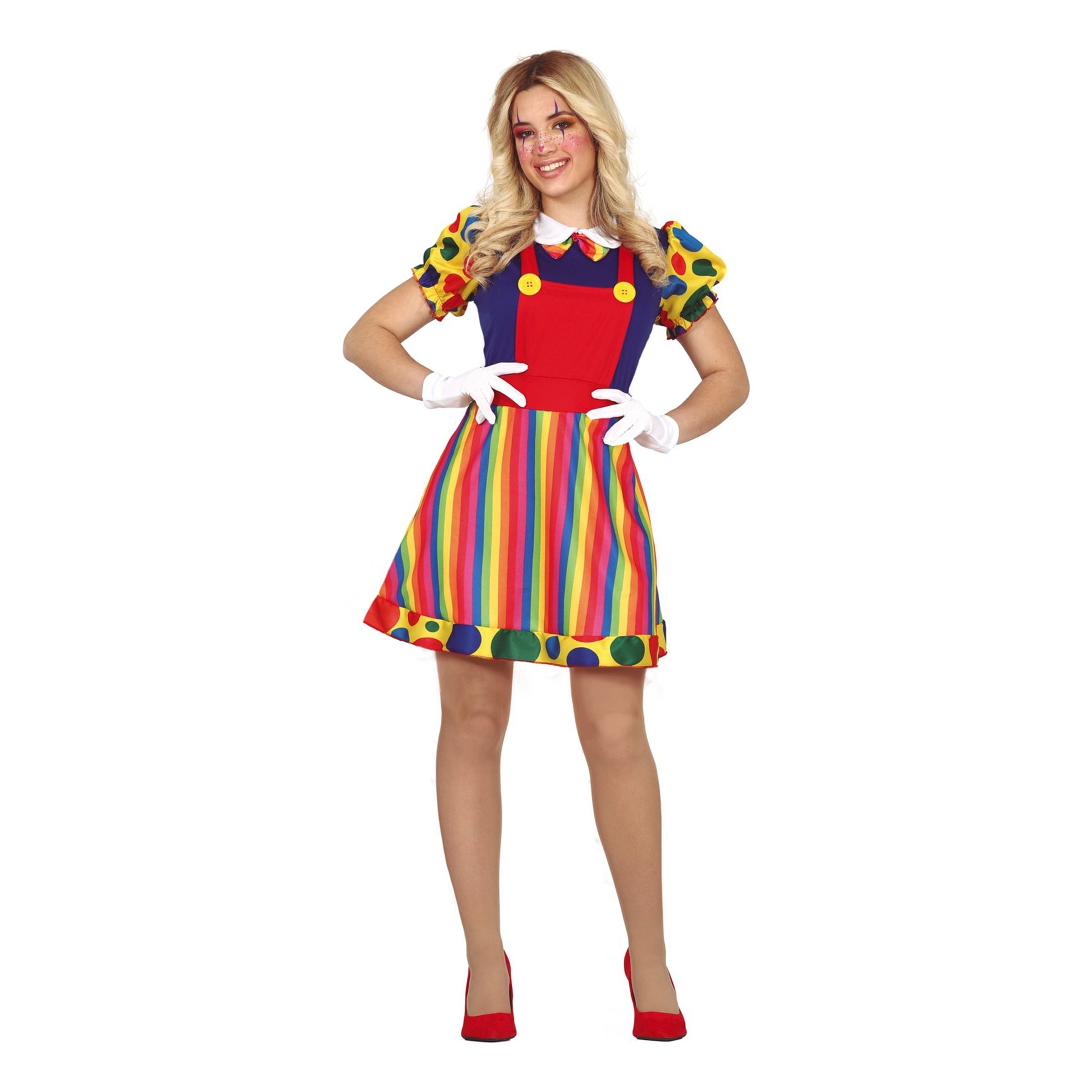 Bild föreställande produkten Clown Klänning Maskeraddräkt – Large