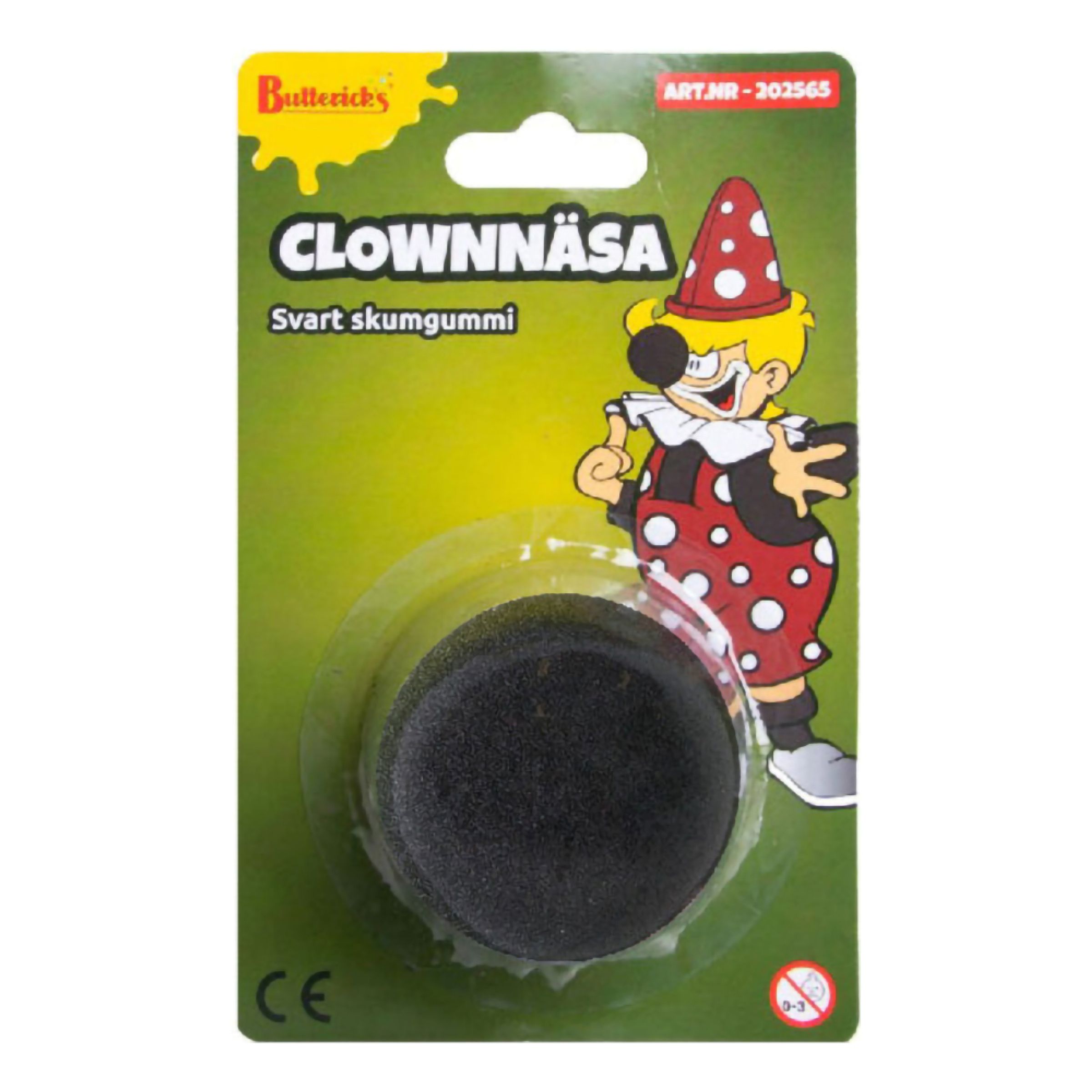 Bild föreställande produkten Clownnäsa i Skumgummi Svart