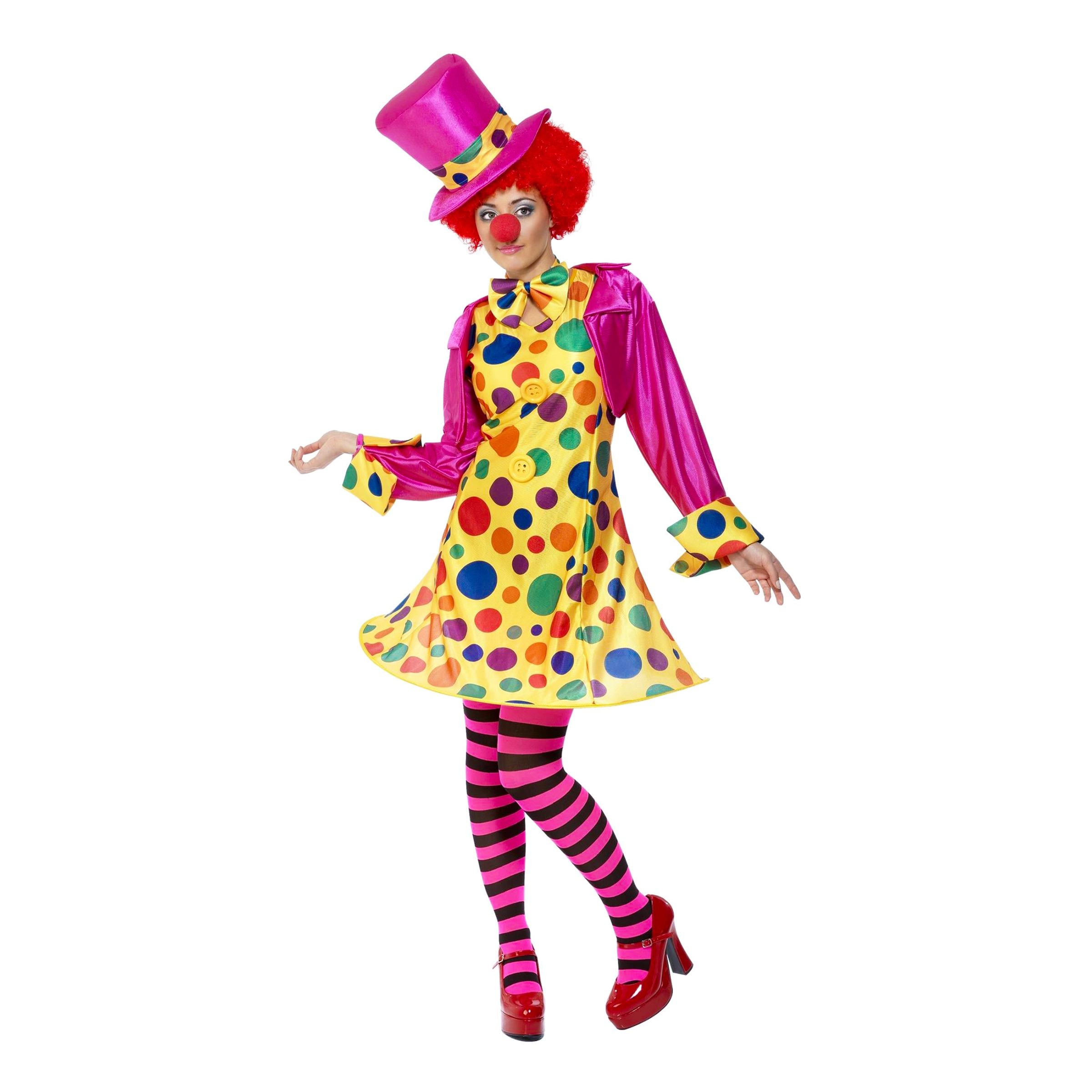 Bild föreställande produkten Clowntjej Maskeraddräkt – Small