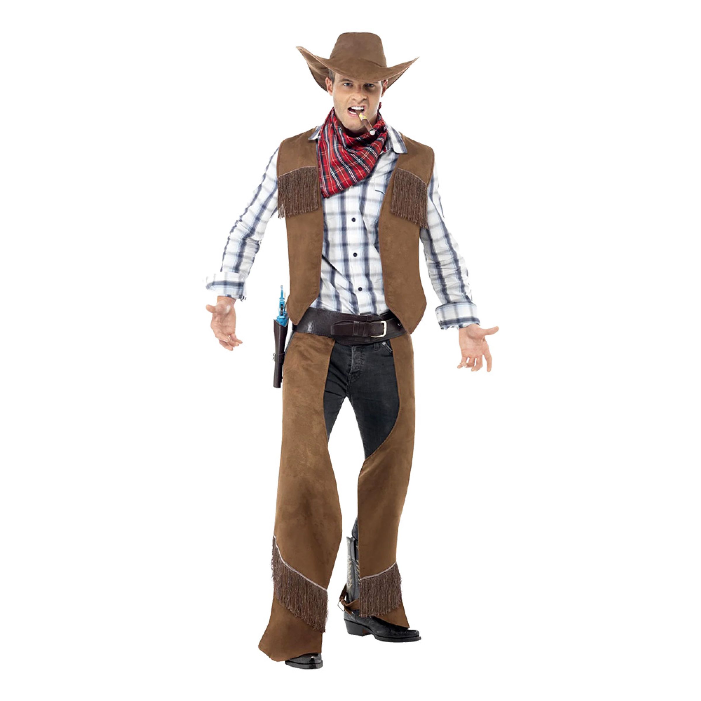 Bild föreställande produkten Cowboy Brun Maskeraddräkt – One size