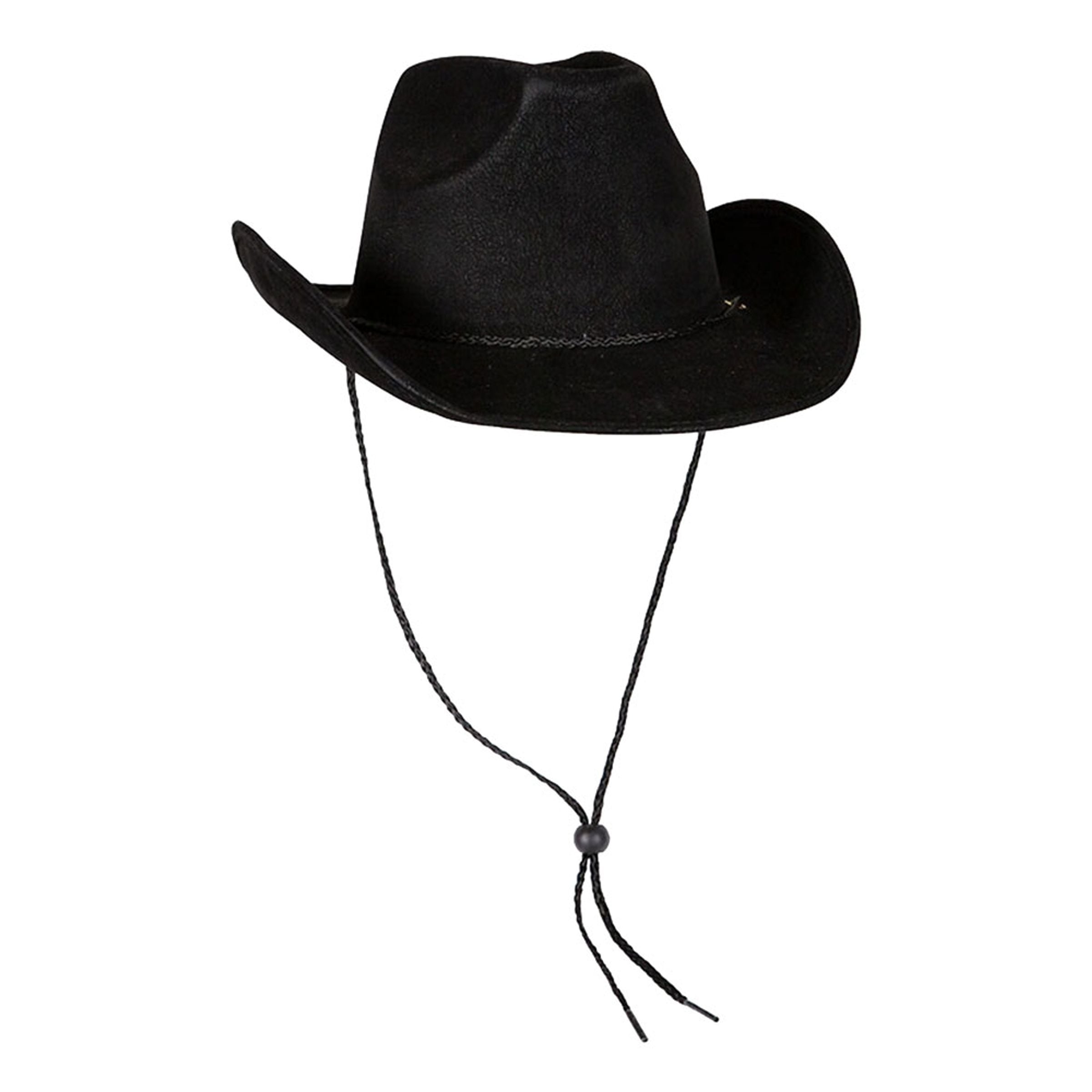 Bild föreställande produkten Cowboyhatt Svart Deluxe – One size