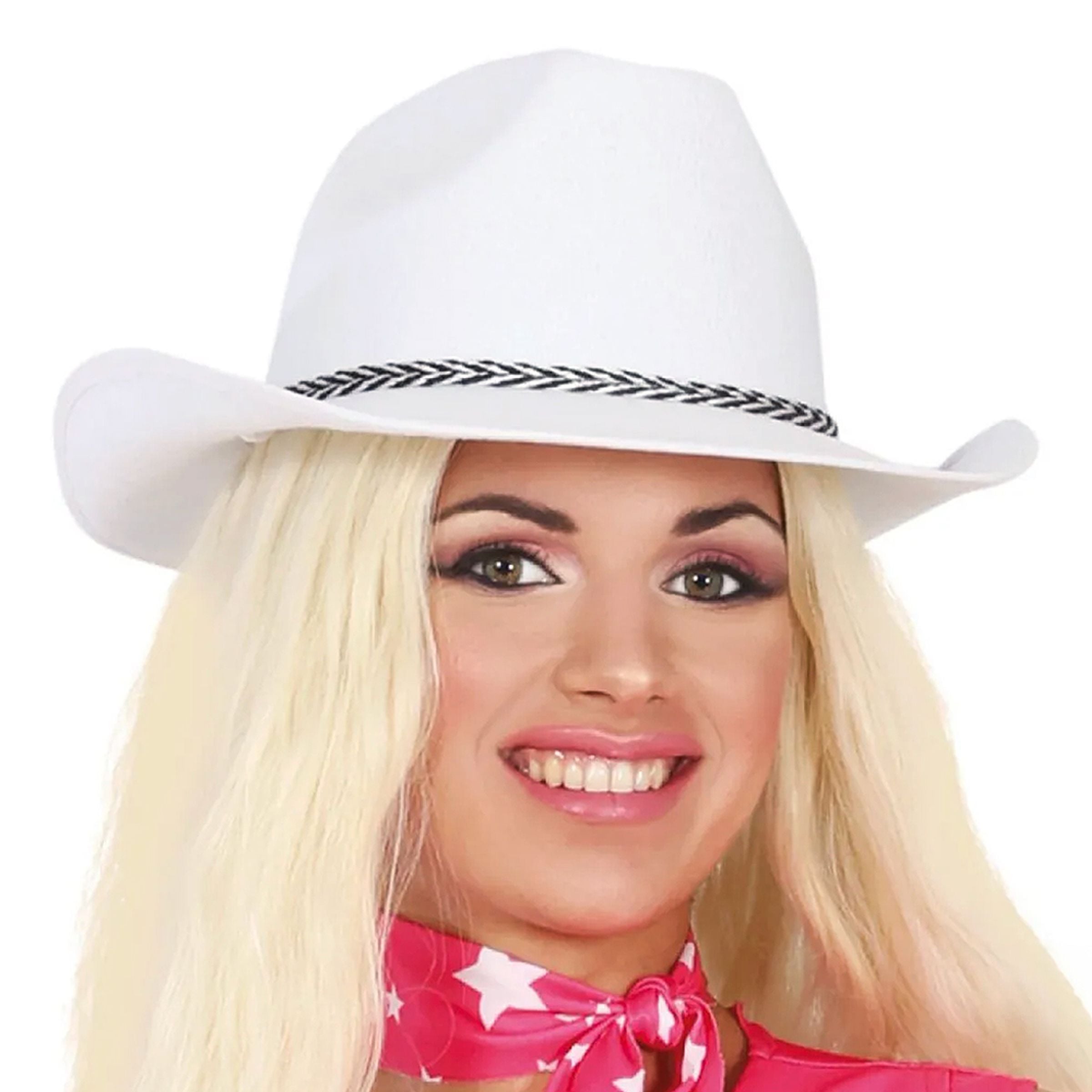 Bild föreställande produkten Dallas Vit Cowboyhatt – One size