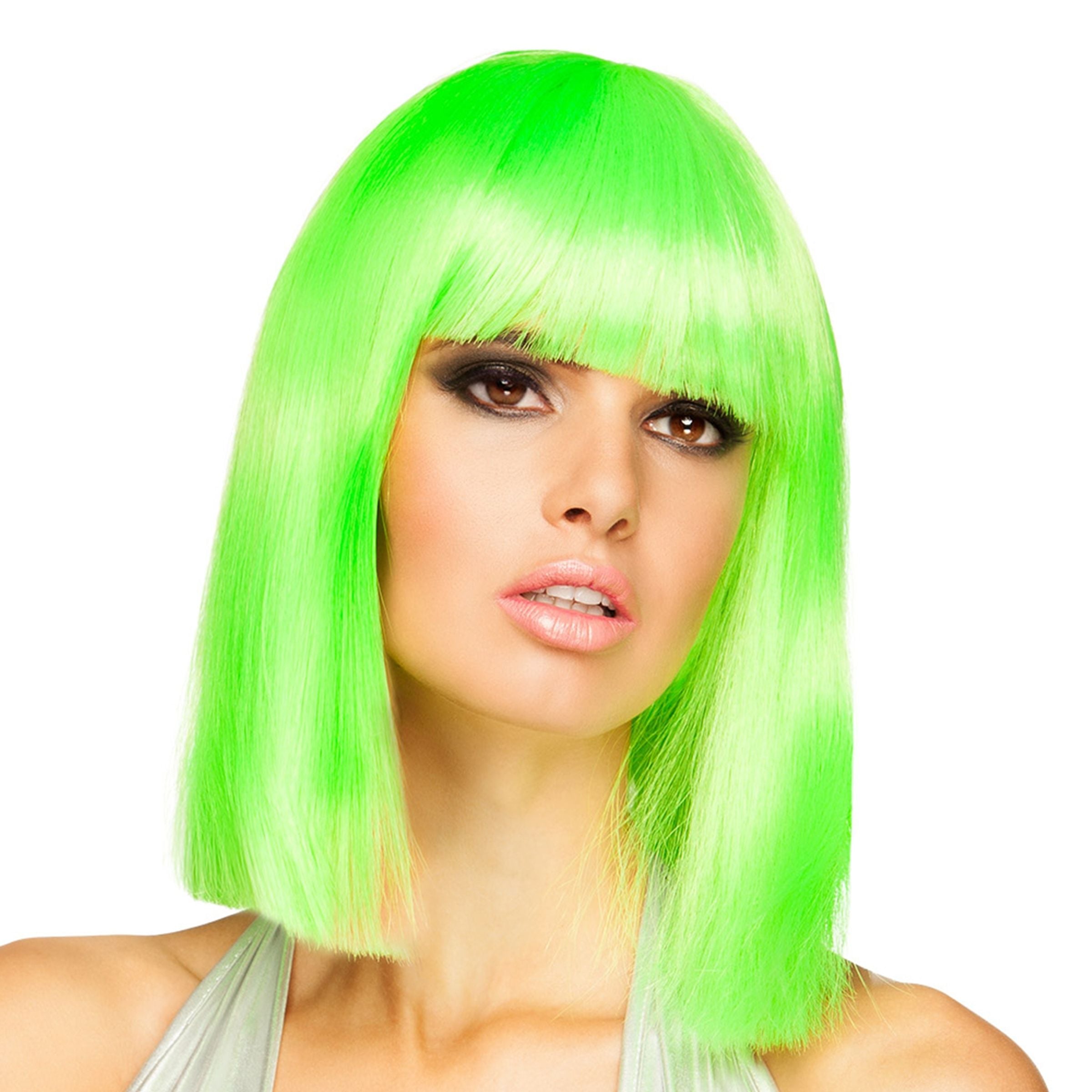 Bild föreställande produkten Dance Neon Grön Peruk – One size
