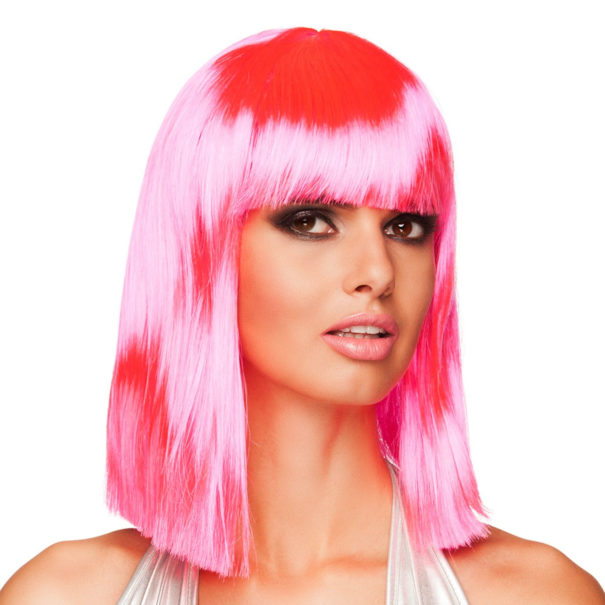 Bild föreställande produkten Dance Neon Rosa Peruk – One size