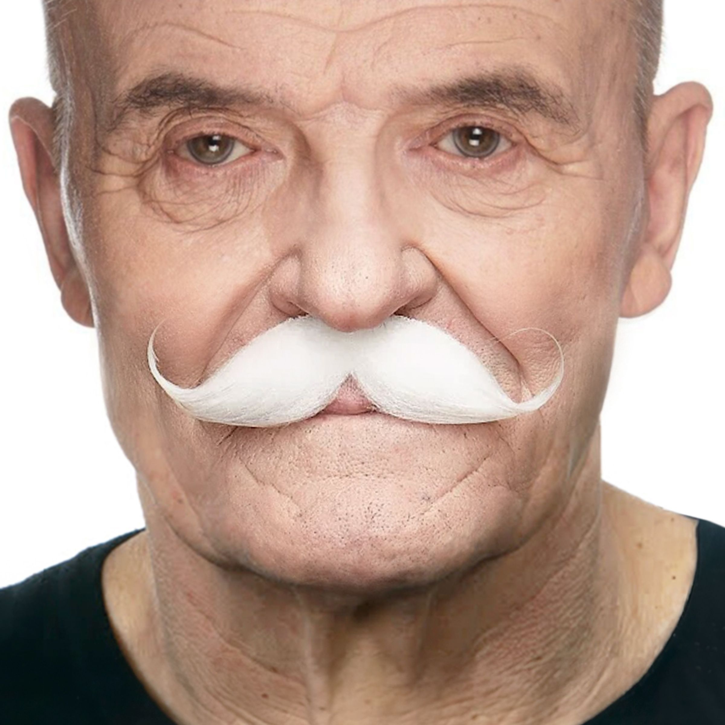 Bild föreställande produkten Detektiv Mustasch Vit
