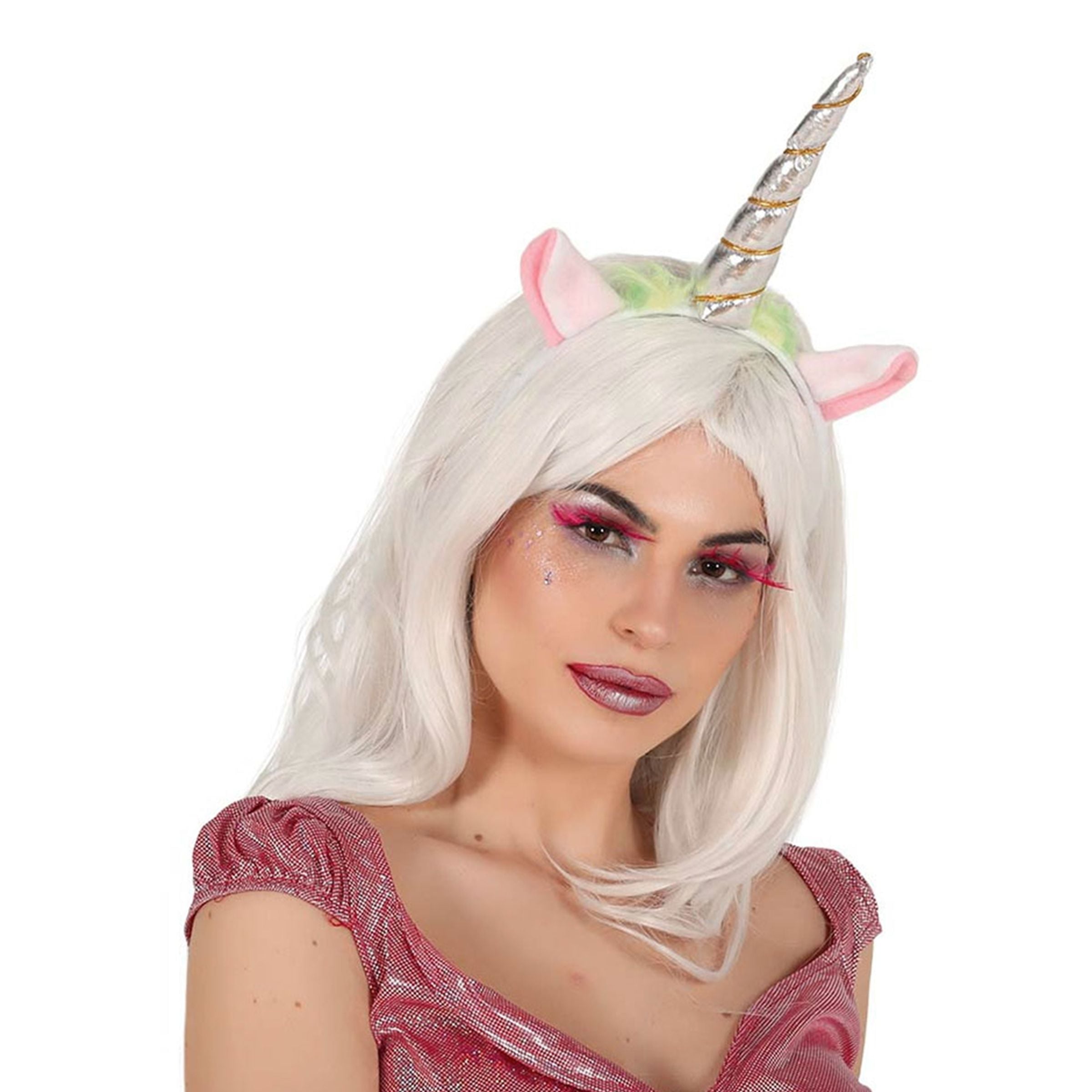 Bild föreställande produkten Diadem Enhörning Silver – One size