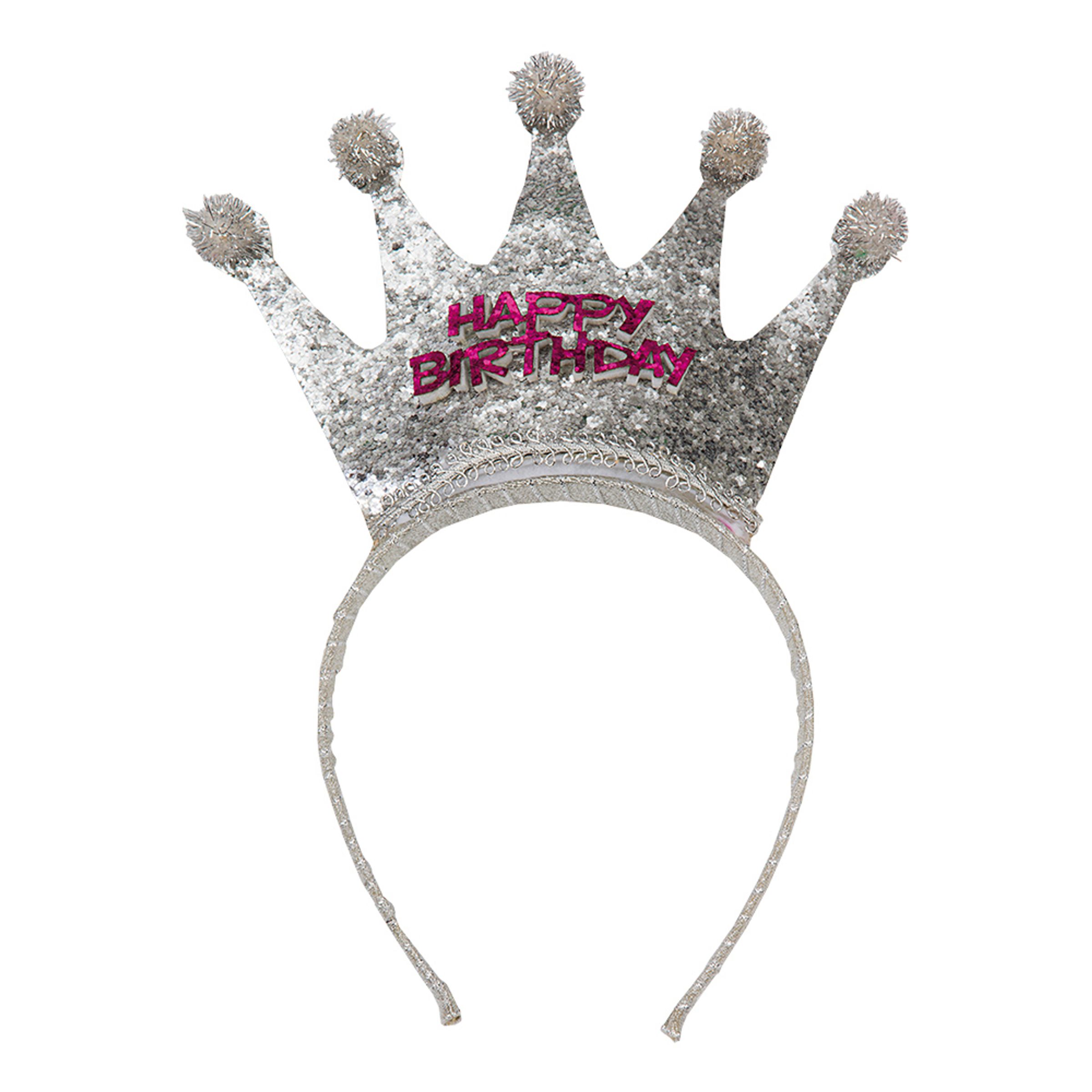 Bild föreställande produkten Diadem Happy Birthday med Krona – One size