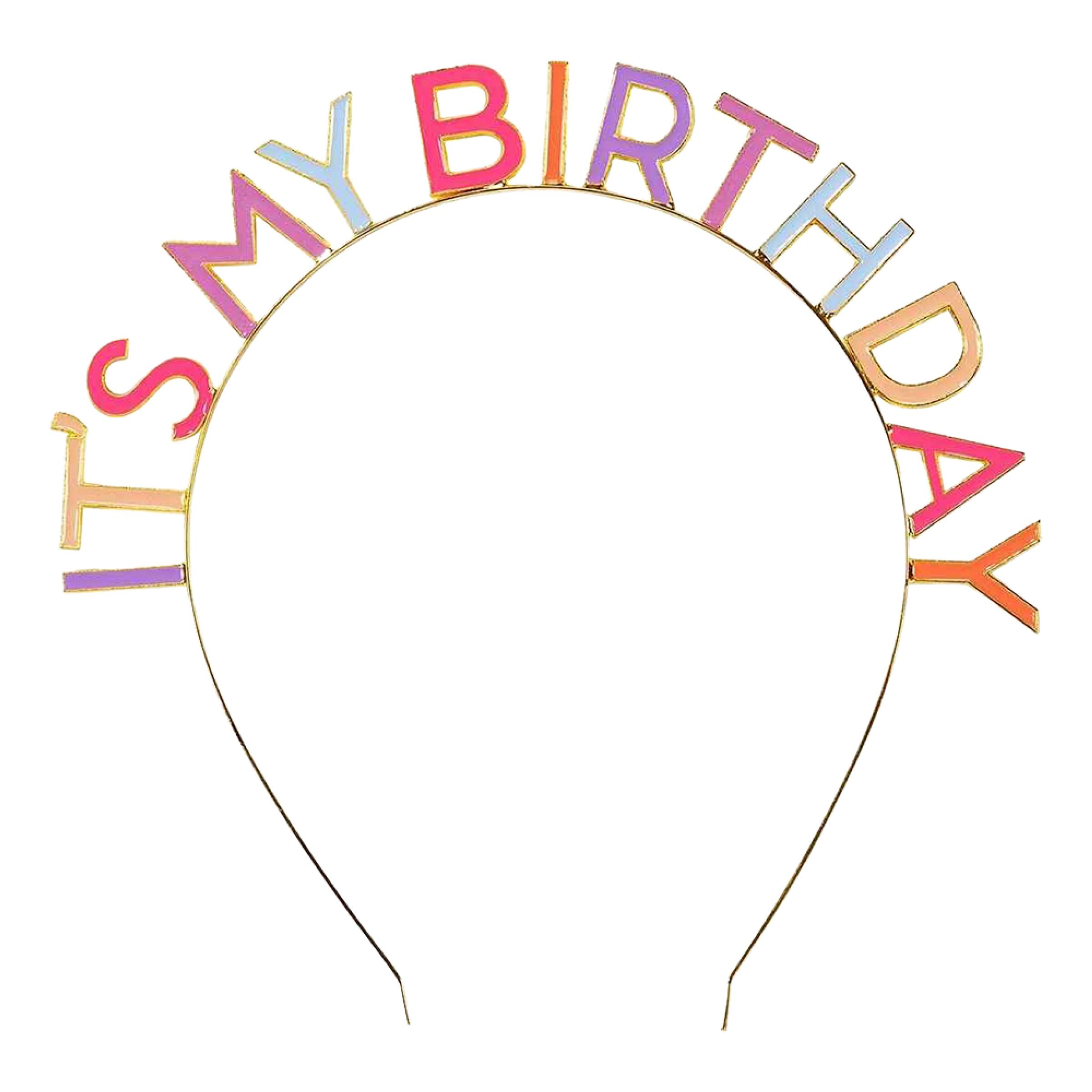 Bild föreställande produkten Diadem It’s My Birthday Flerfärgad