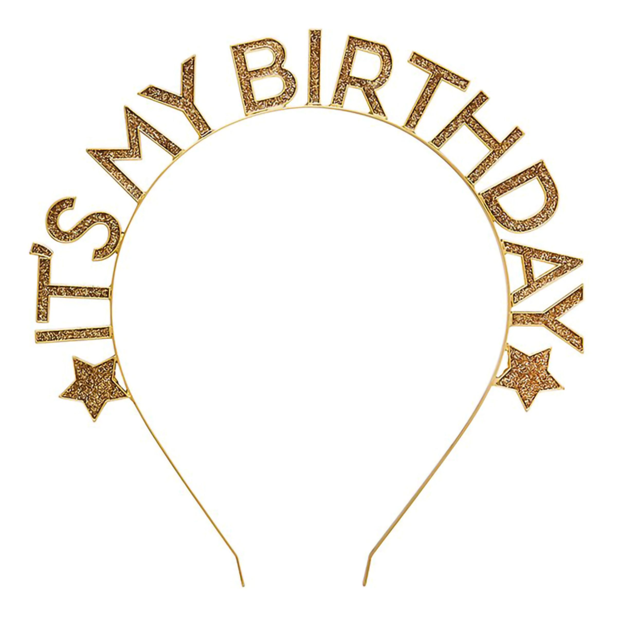 Bild föreställande produkten Diadem It’s My Birthday Guld i Metall – One size