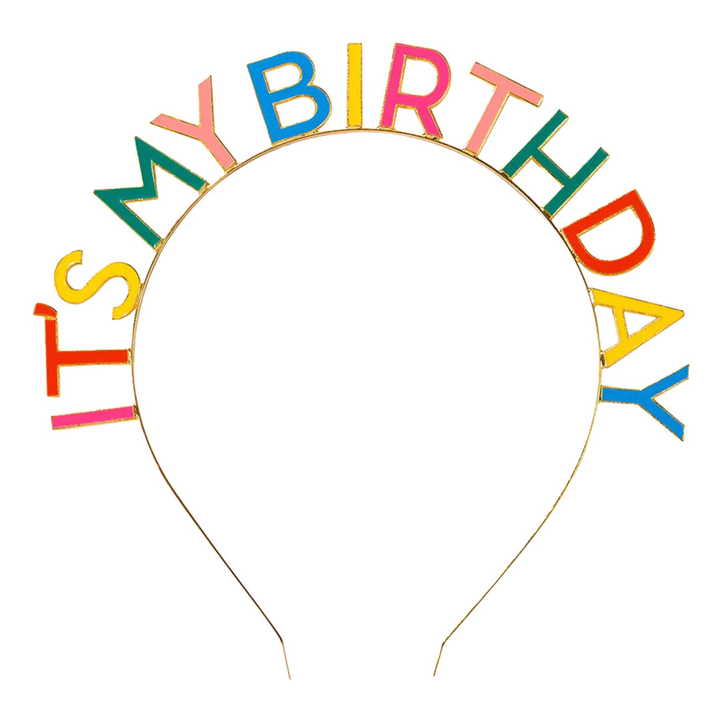 Bild föreställande produkten Diadem It’s My Birthday Regnbåge