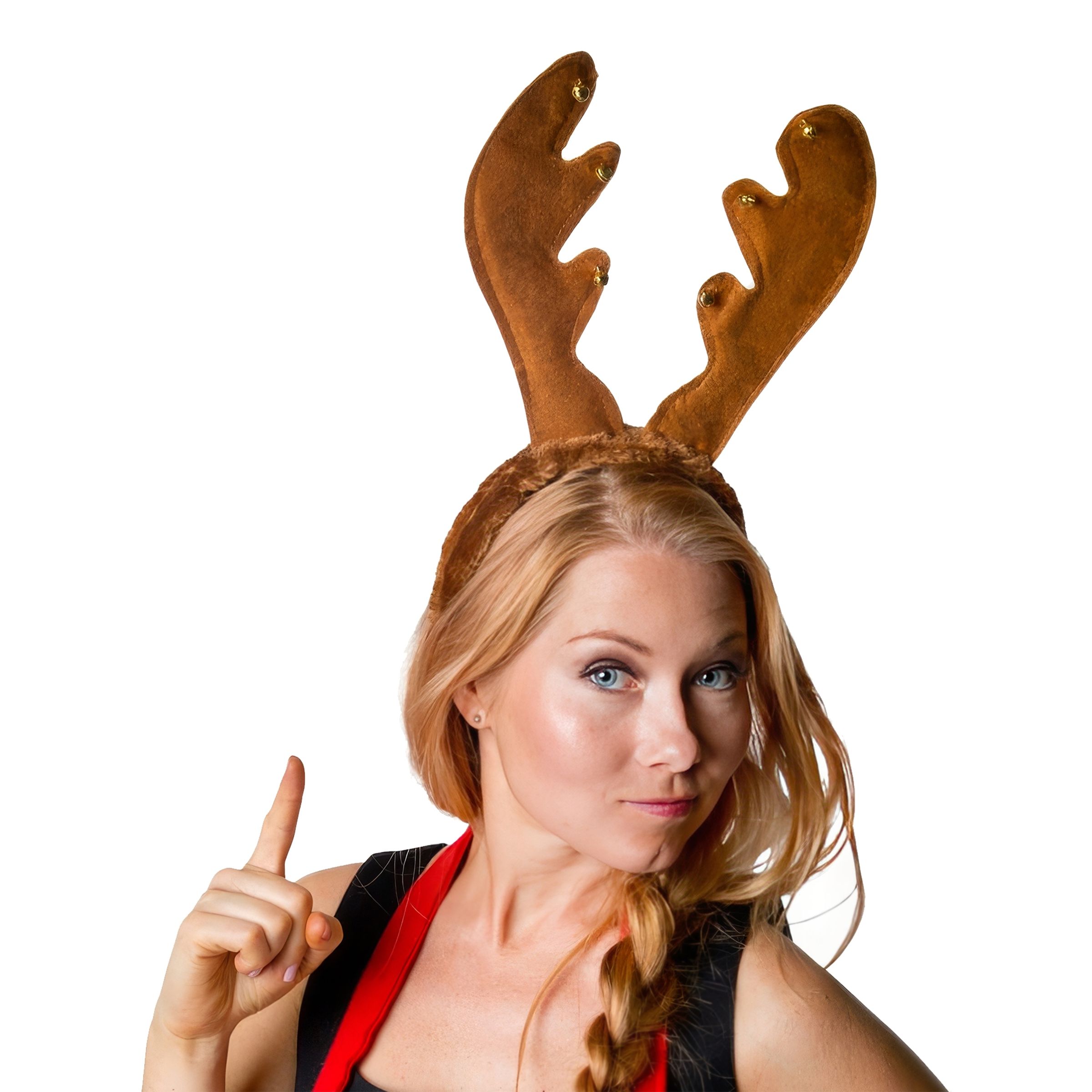 Bild föreställande produkten Diadem Renhorn med Bjällror – One size