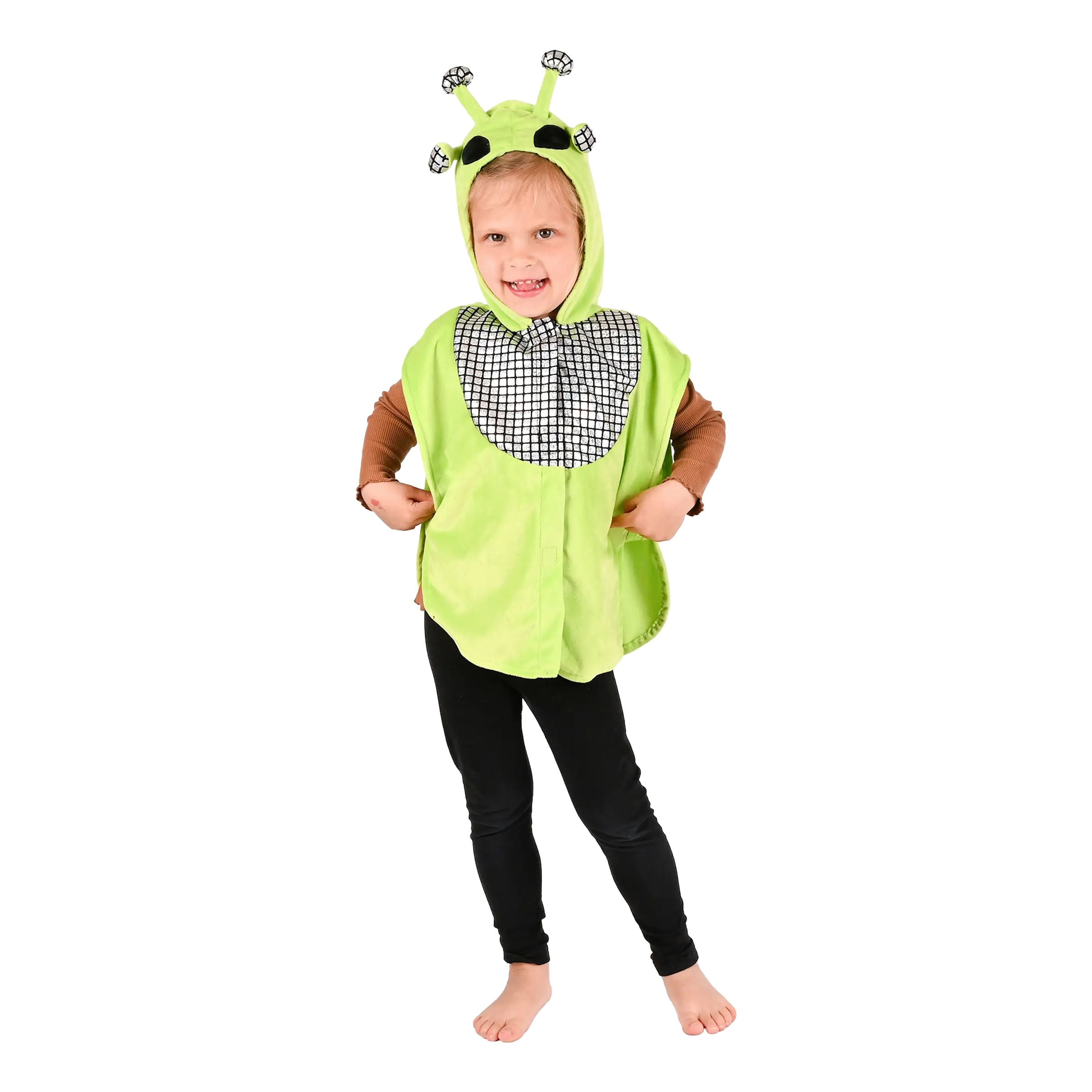 Bild föreställande produkten Disco Alien Cape för Barn – One size