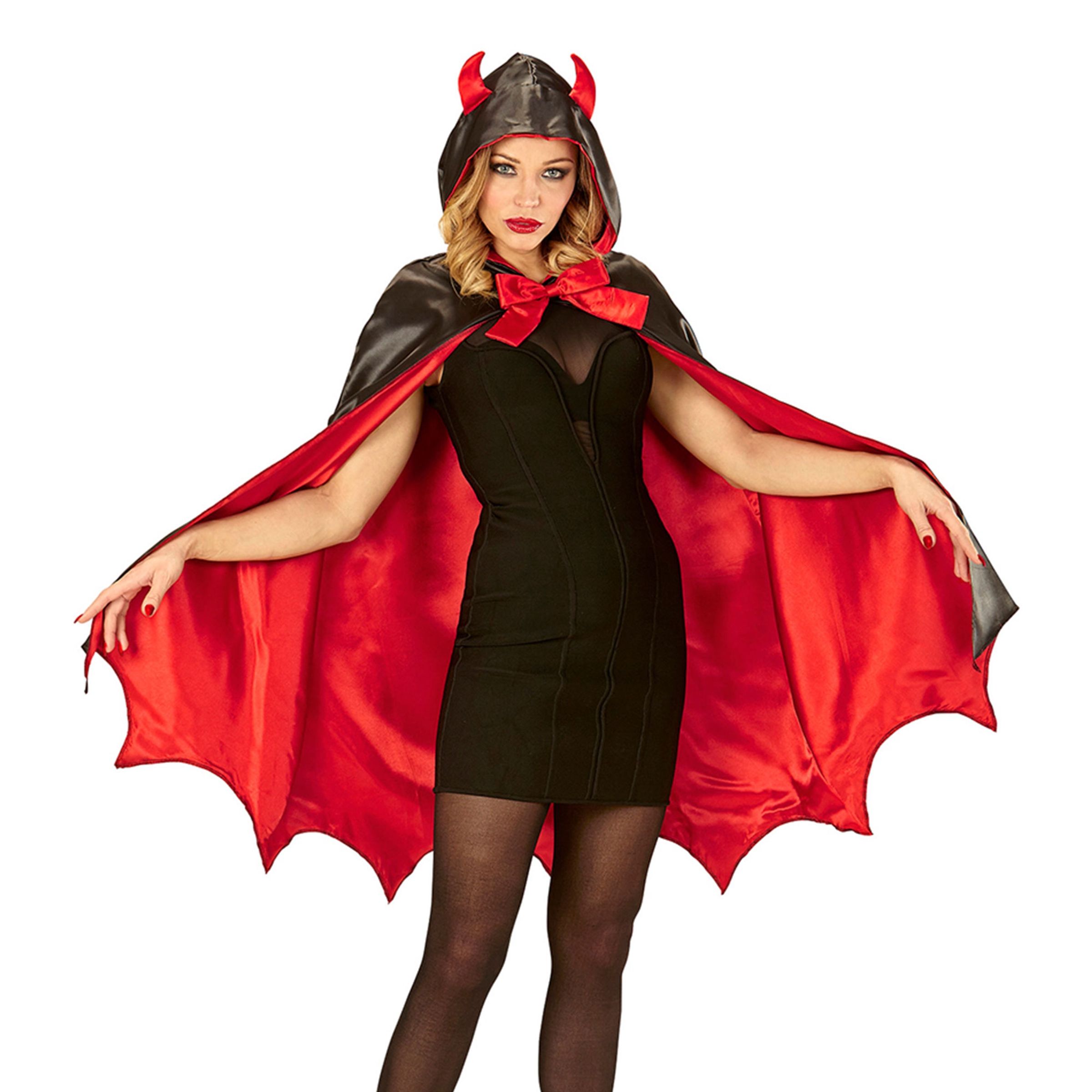 Bild föreställande produkten Djävulscape med Horn – One size