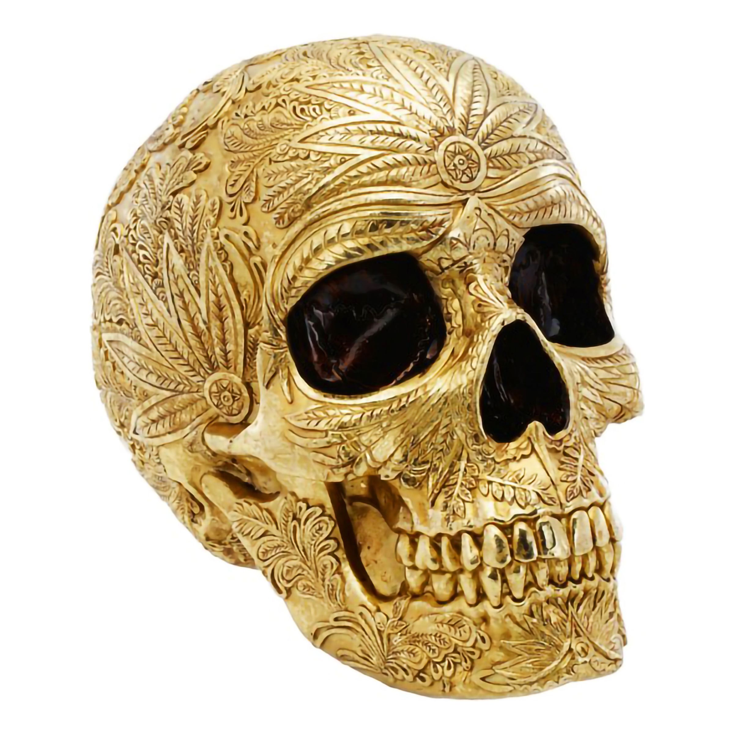 Bild föreställande produkten Dödskalle Barock Guld
