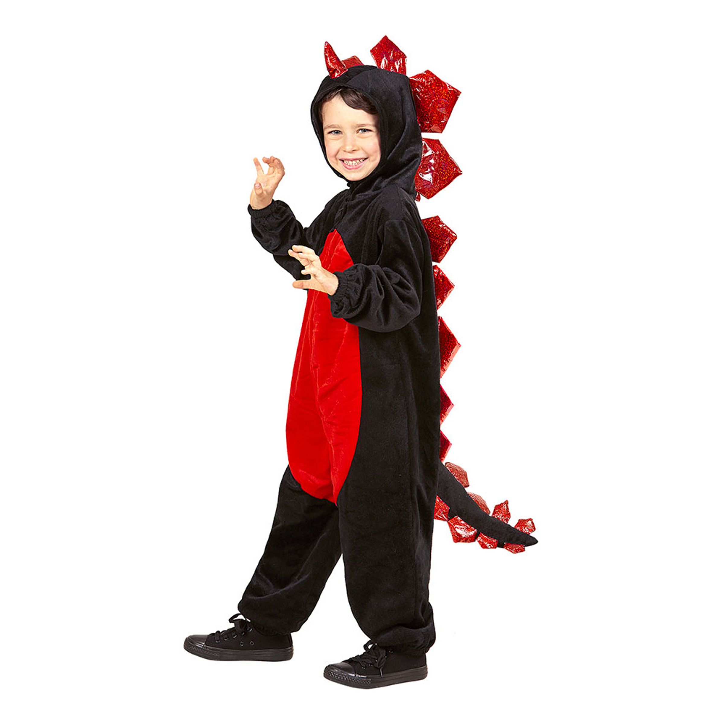 Bild föreställande produkten Drake Svart Barn Maskeraddräkt – Small