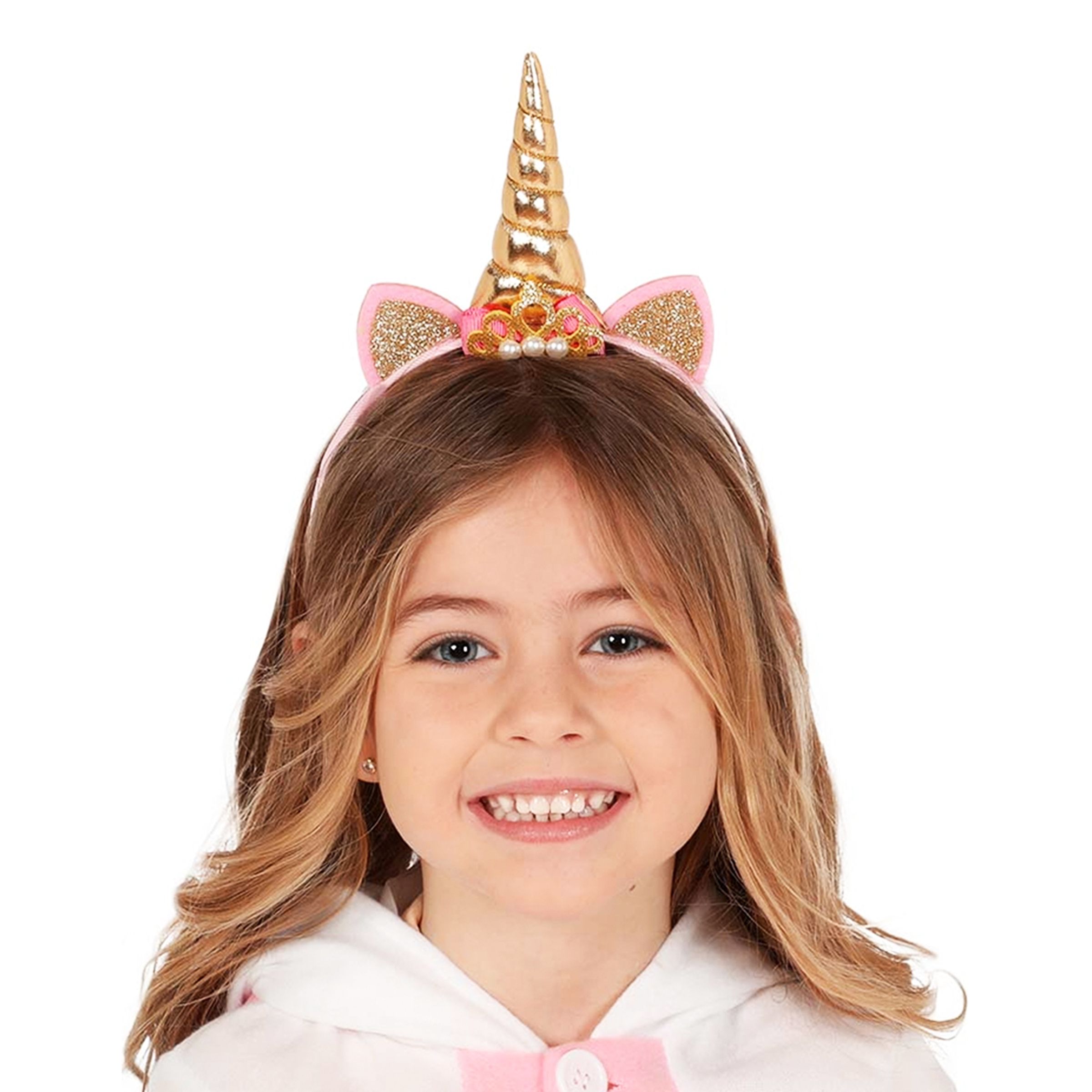 Bild föreställande produkten Enhörningshorn Guld på Diadem