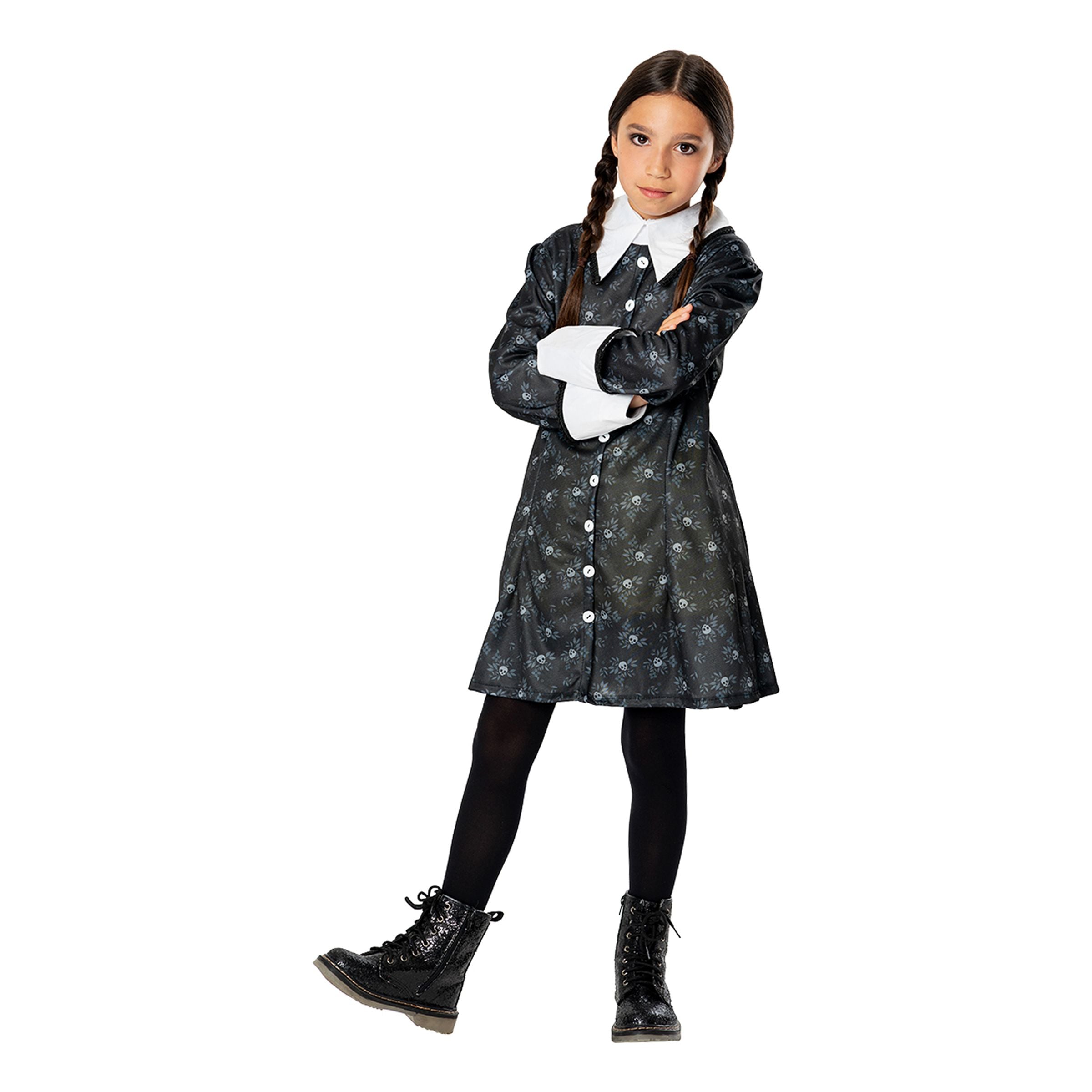 Bild föreställande produkten Familjen Addams Wednesday Barn Maskeraddräkt – Large