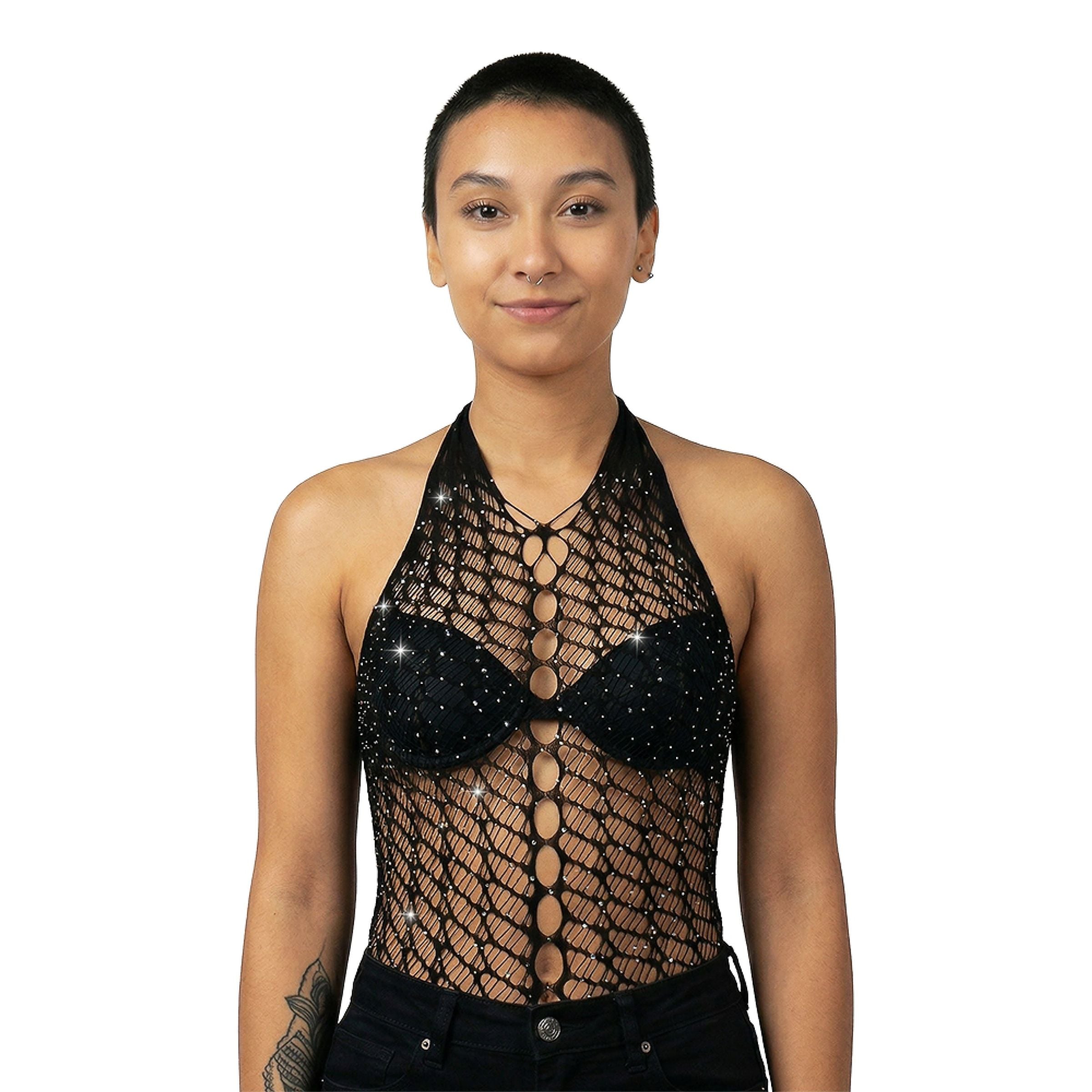 Bild föreställande produkten Fishnet Body med Strass – One size