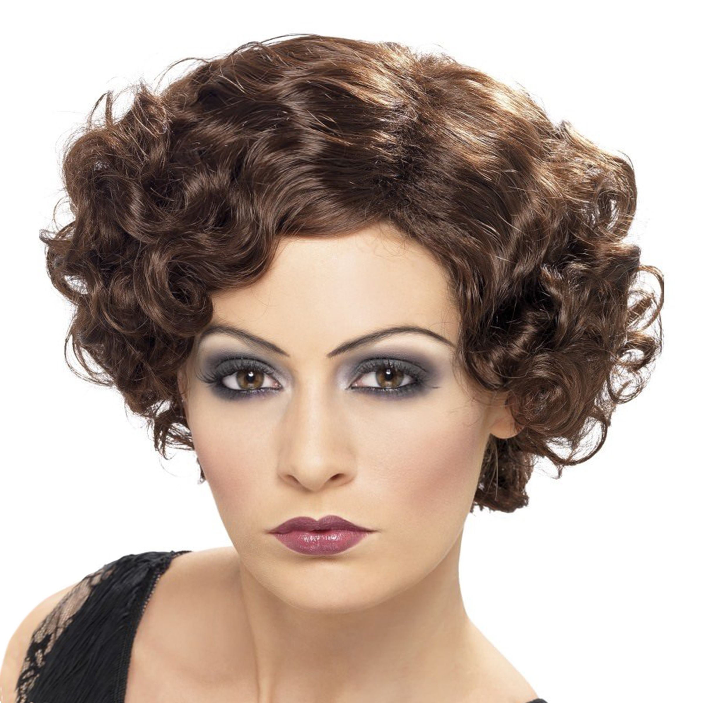 Bild föreställande produkten Flirty Flapper Brun Peruk – One size