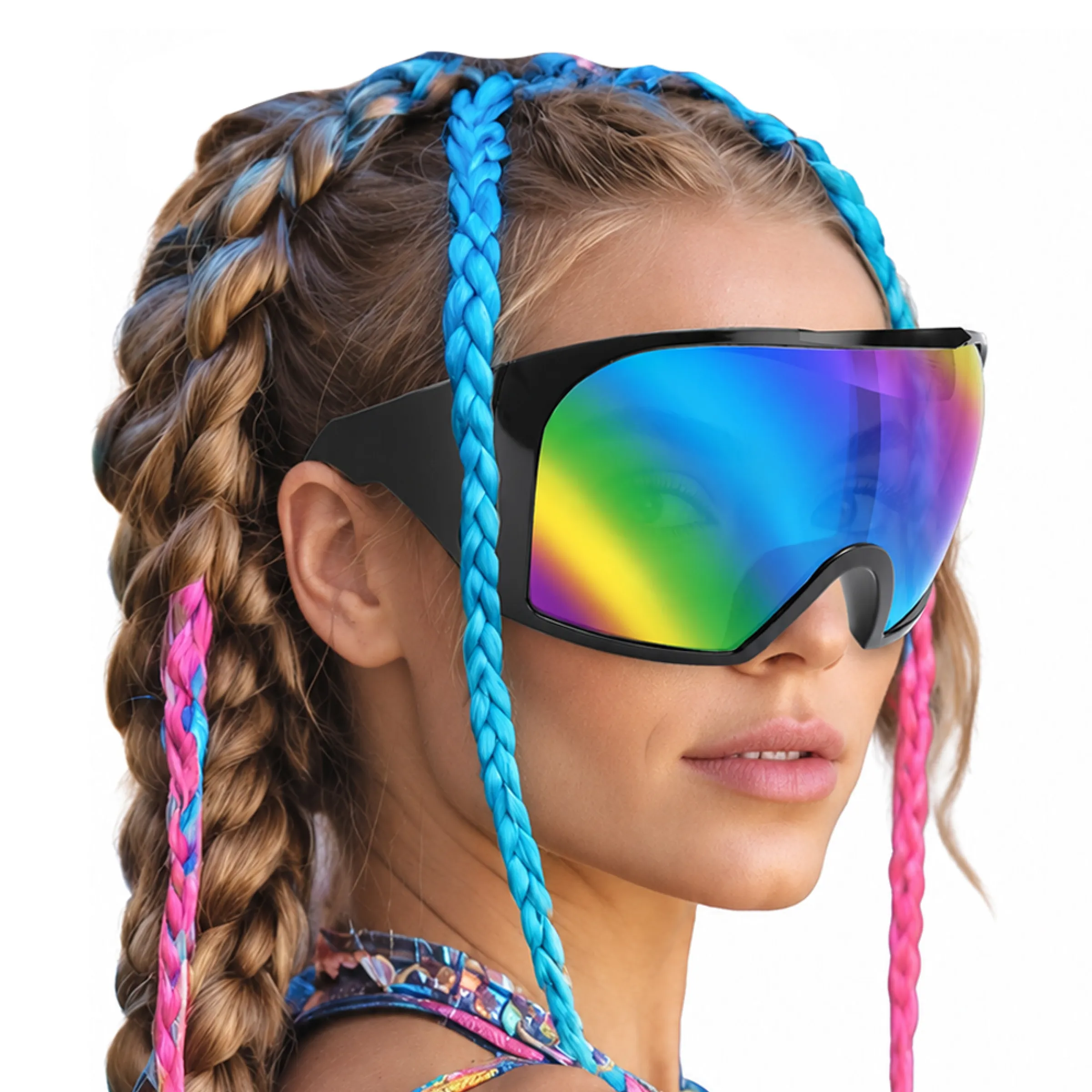 Bild föreställande produkten Futuristiska Spegelglasögon