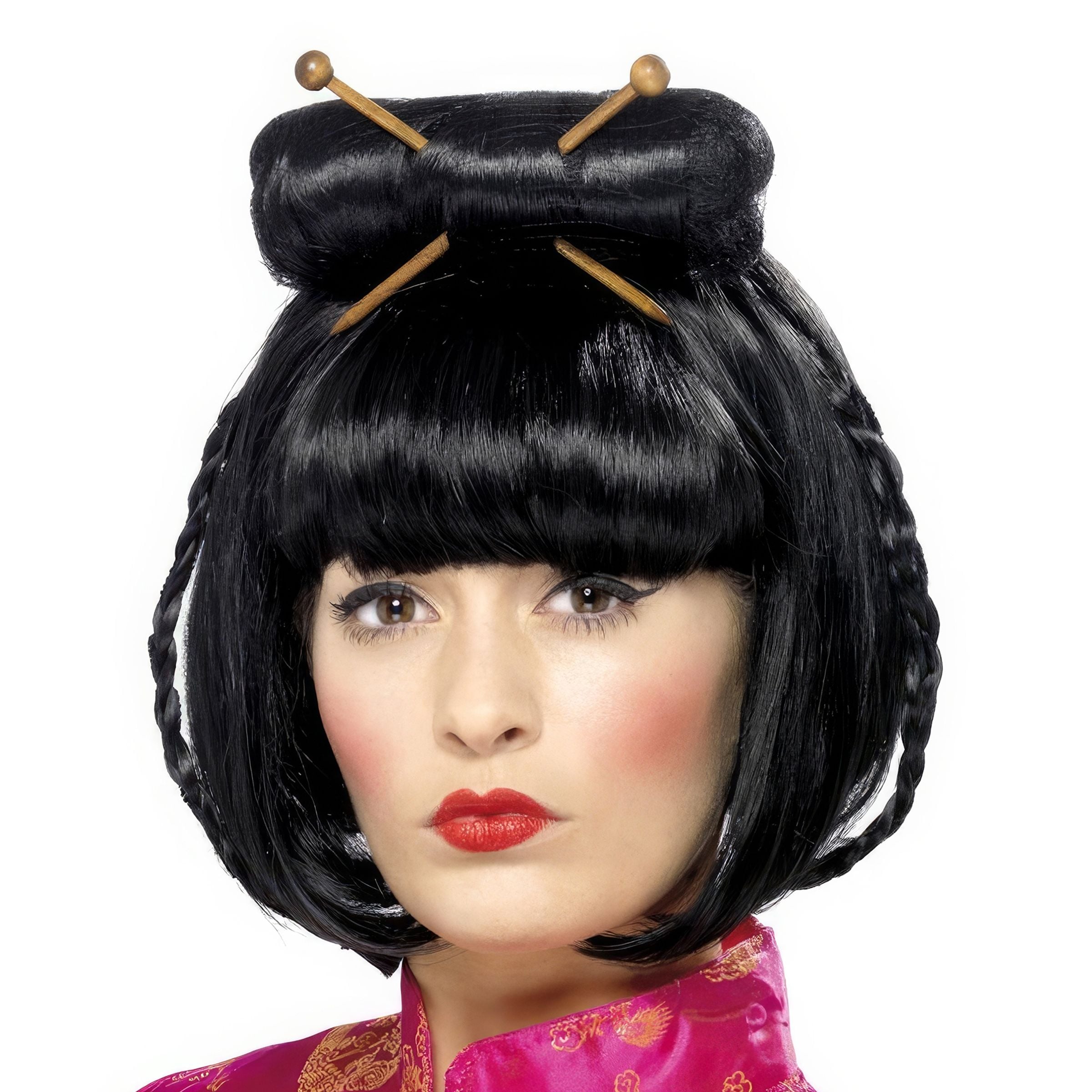 Bild föreställande produkten Geisha Svart Peruk – One size