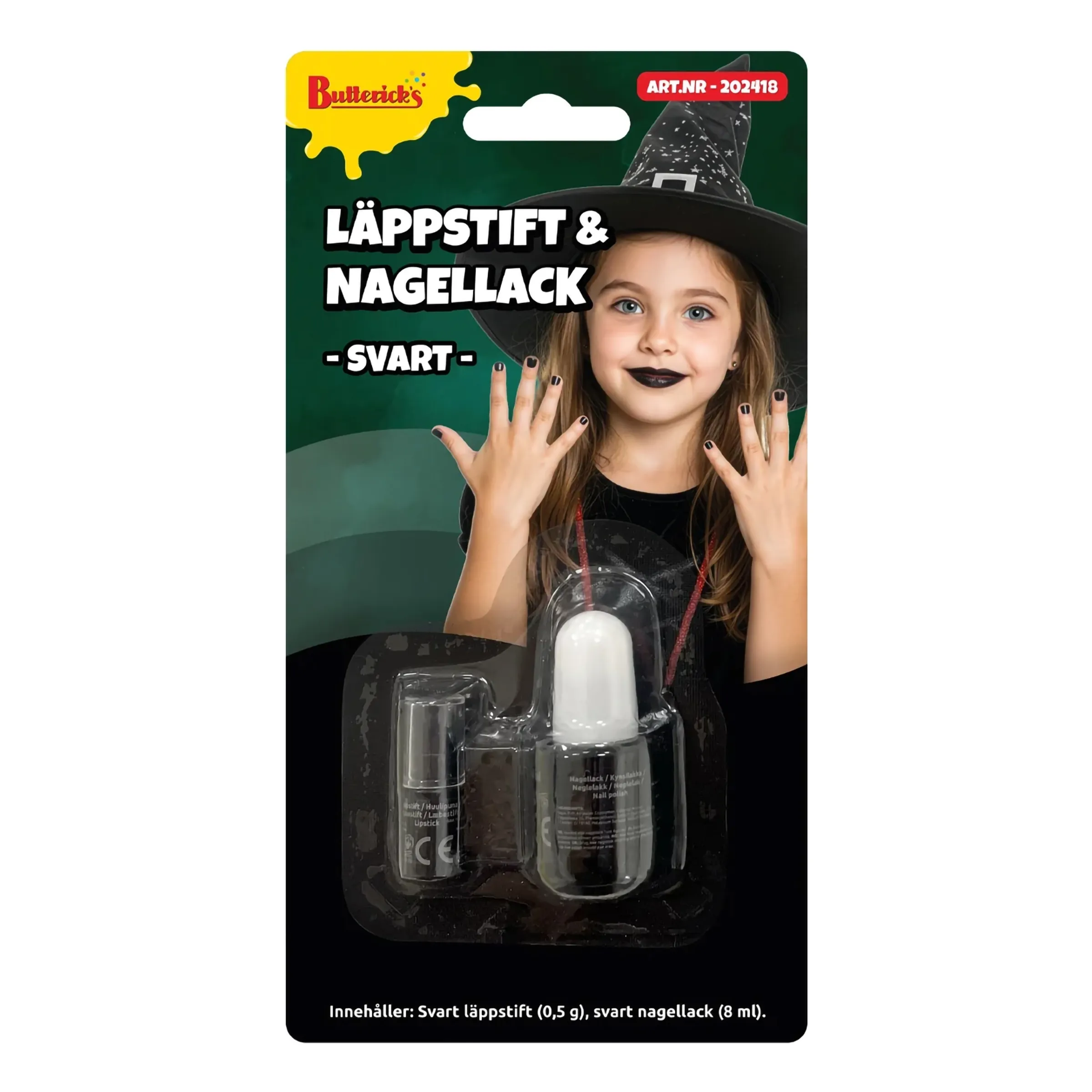 Bild föreställande produkten Läppstift & Nagellack Svart
