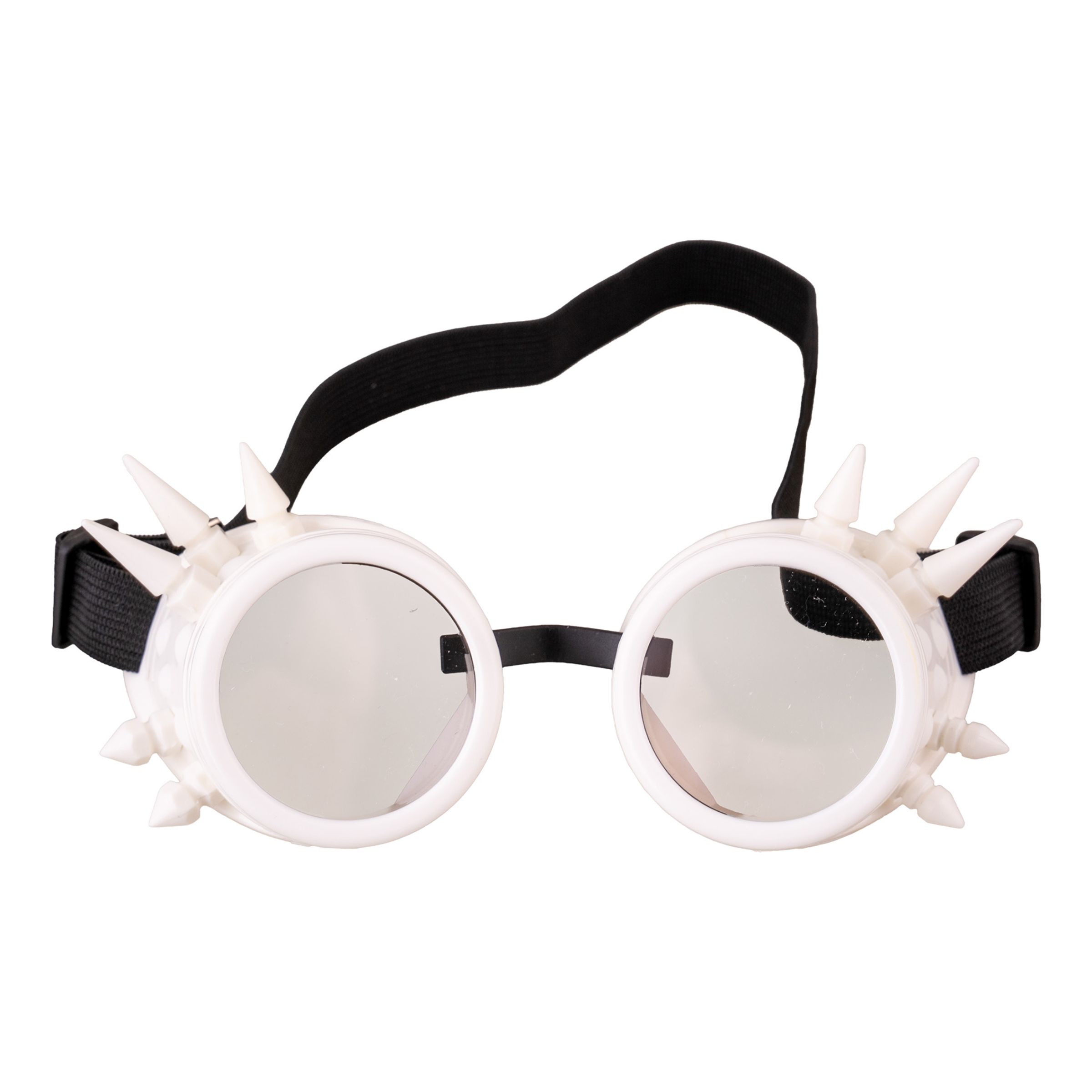 Bild föreställande produkten Glasögon Steampunk med Nitar Vit